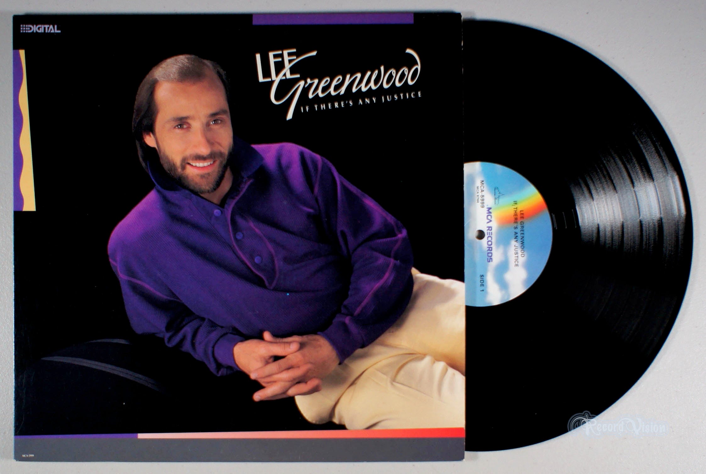 Lee Greenwood - If There's Any Justice (front cover) Vinyl