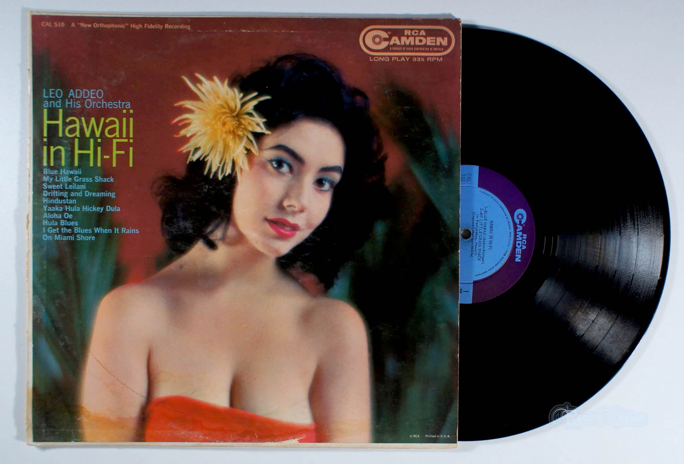 Leo Addeo - Hawaii in Hi-Fi (front cover) Vinyl