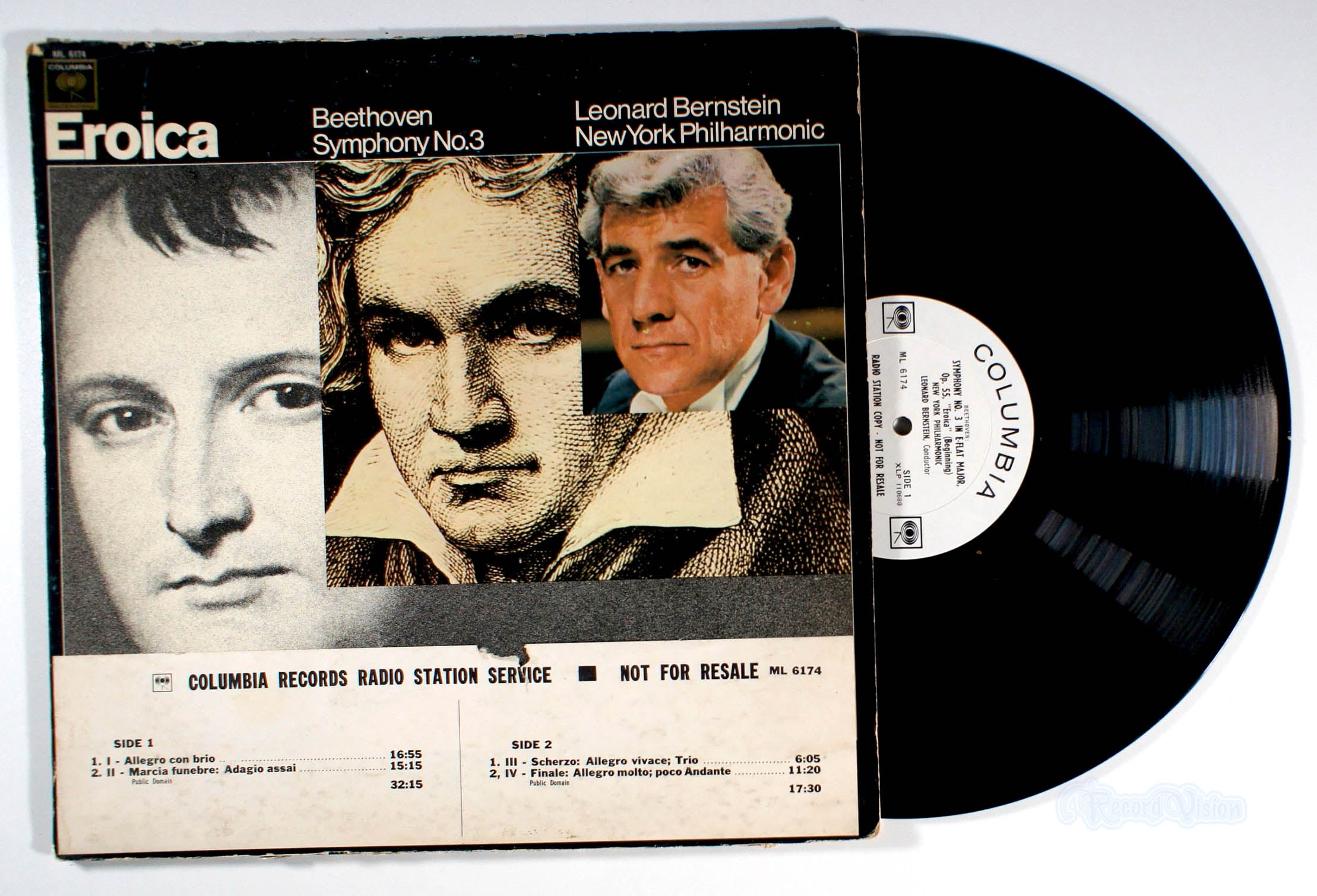 Leonard Bernstein - Eroica (front cover) Vinyl