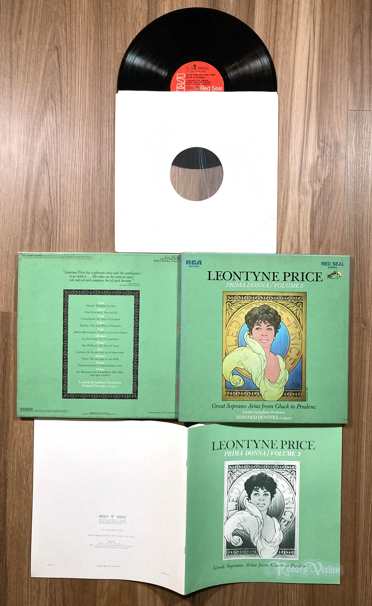 Leontyne Price - Prima Donna / Volume 3 (front cover) Vinyl