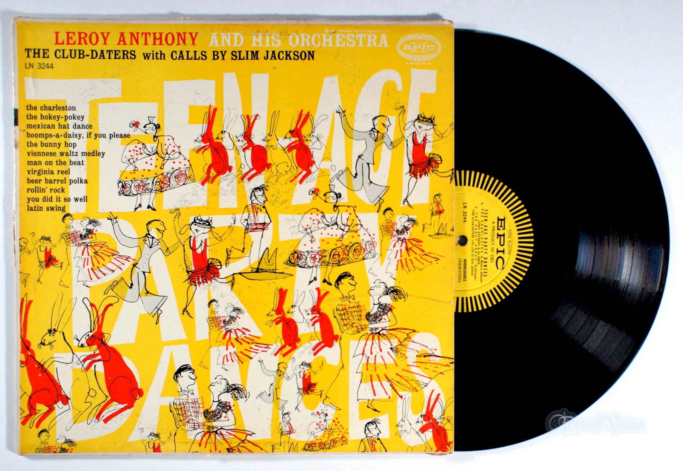 Leroy Anthony - Teenage Party Dances (front cover) Vinyl