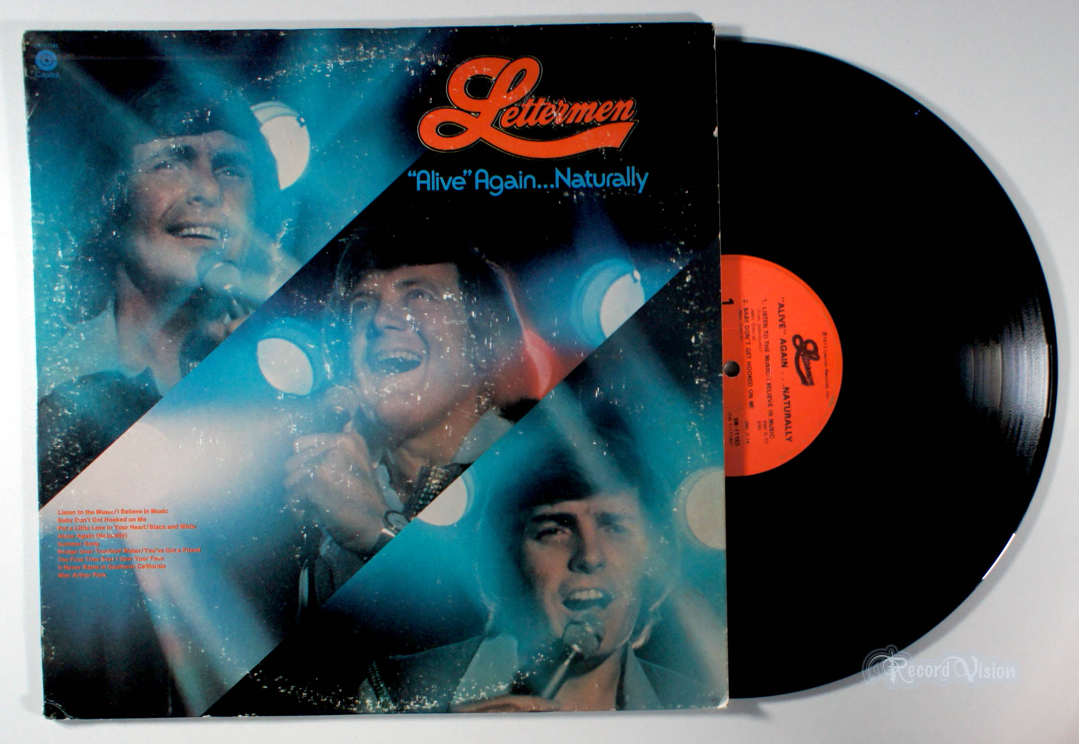 Lettermen - "Alive" Again Naturally (front cover) Vinyl