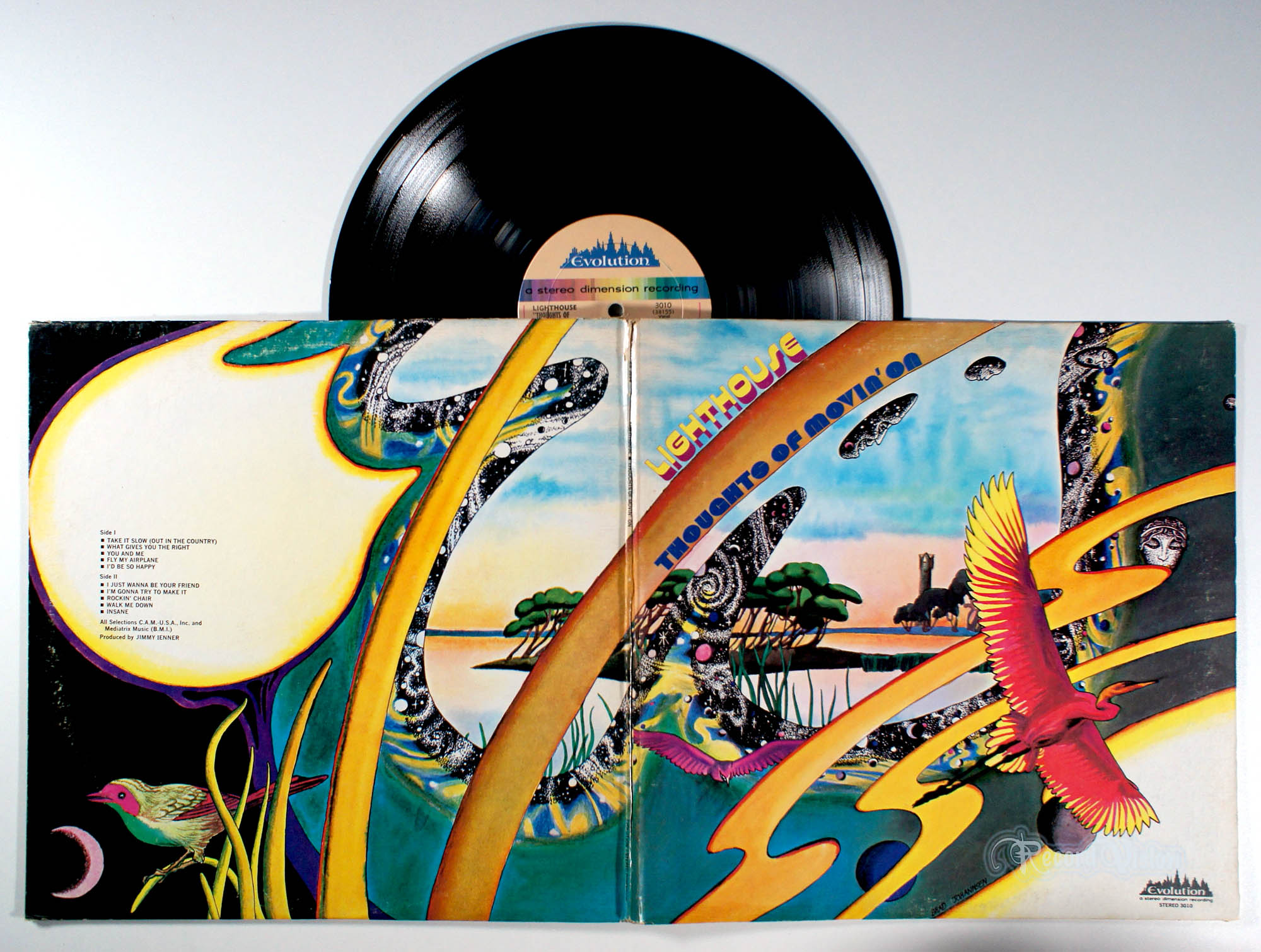 Lighthouse - Thoughts of Movin' On (front cover) Vinyl