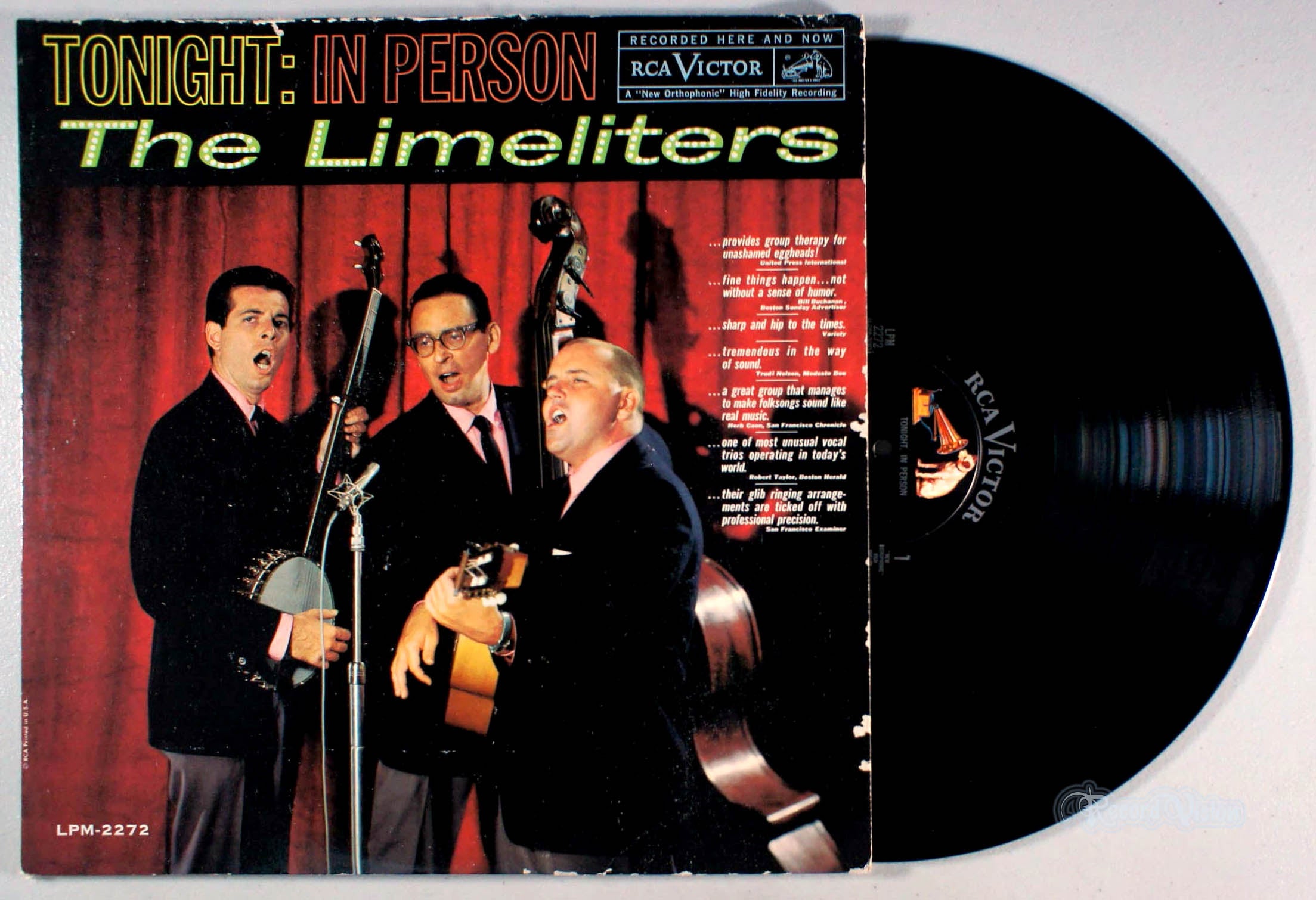 Limeliters - Tonight: In Person (front cover) Vinyl
