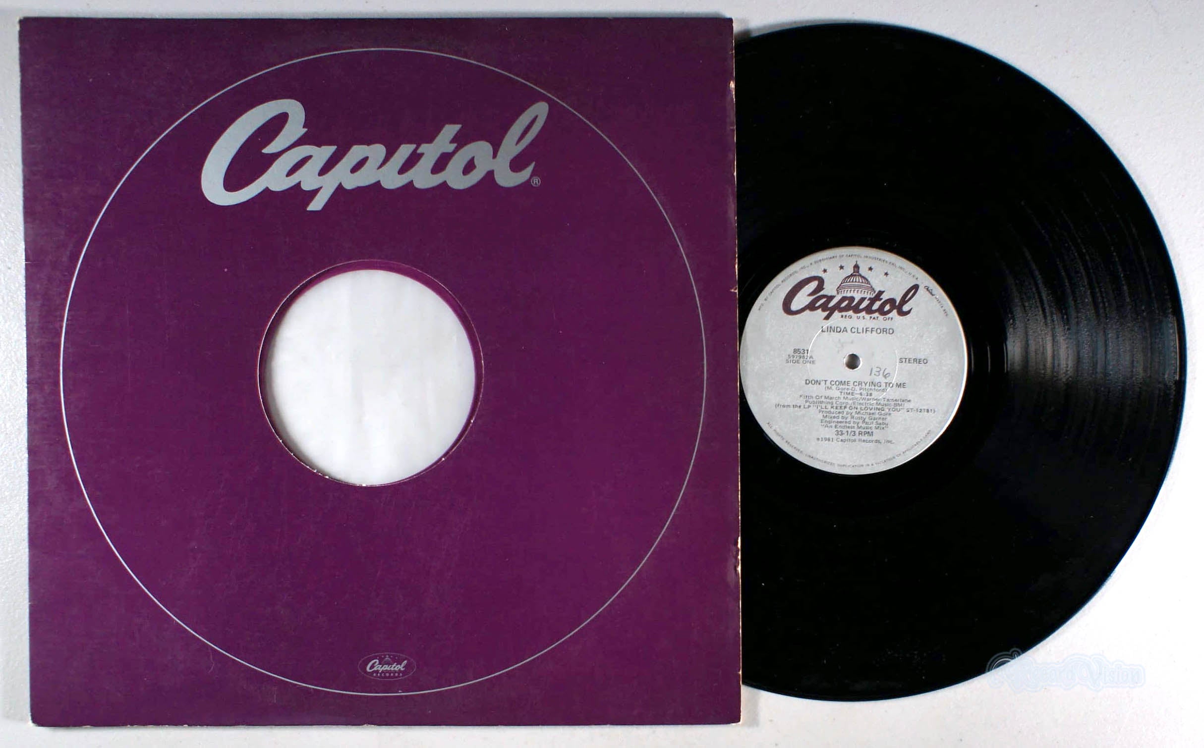 Linda Clifford - Don't Come Crying to Me (front cover) Vinyl