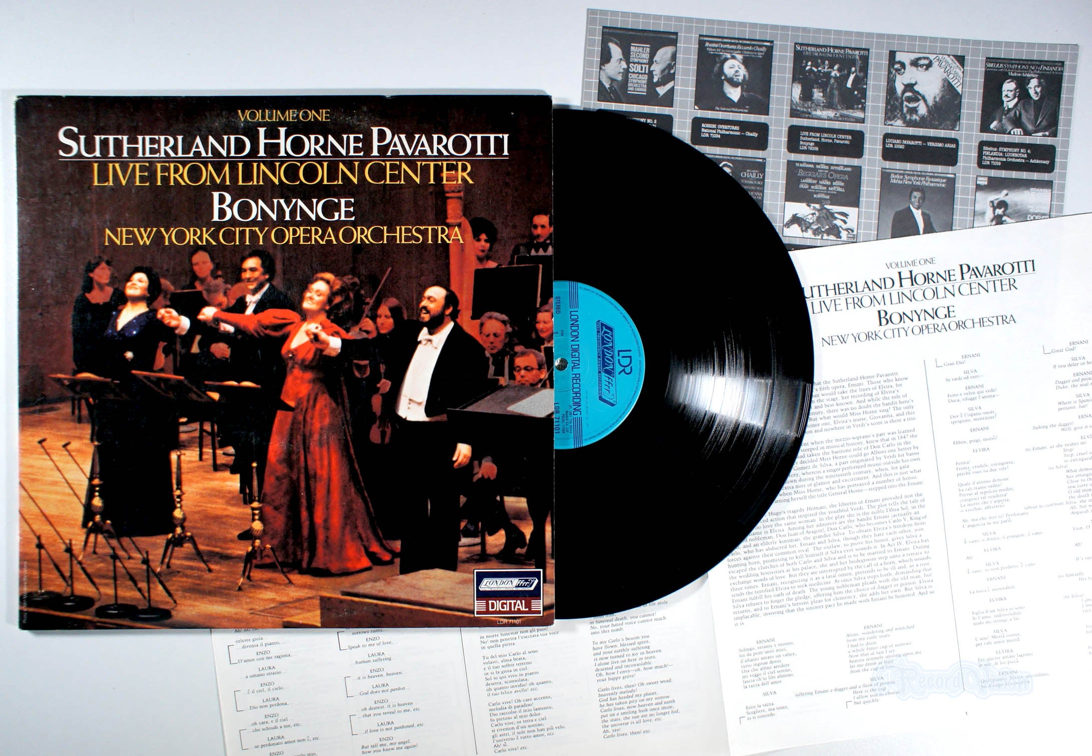 Live From Lincoln Center Volume One (front cover) Vinyl