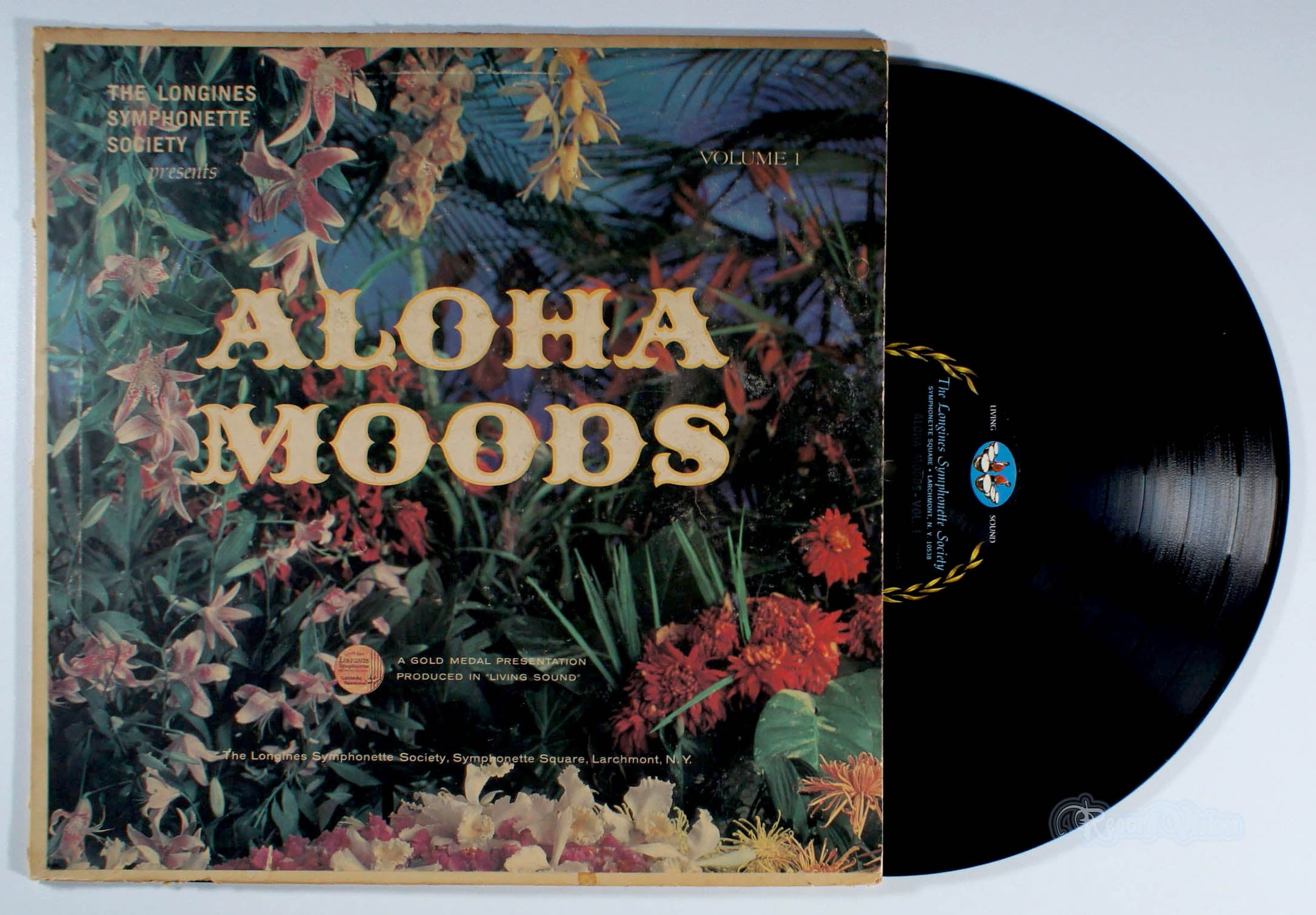Longines Symphonette - Aloha Moods, Volume 1 (front cover) Vinyl
