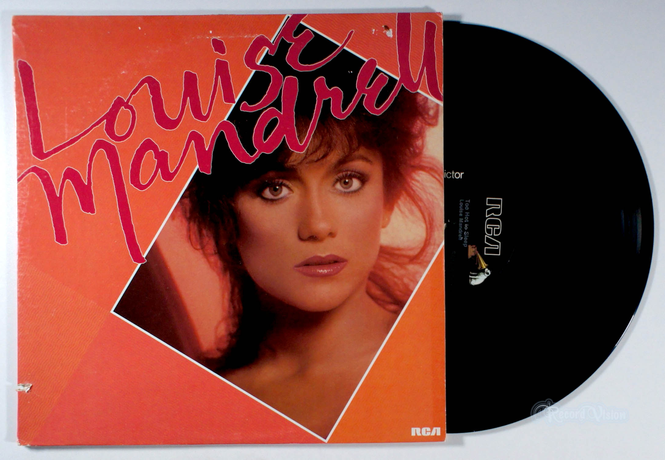 Louise Mandrell - Too Hot to Sleep (front cover) Vinyl