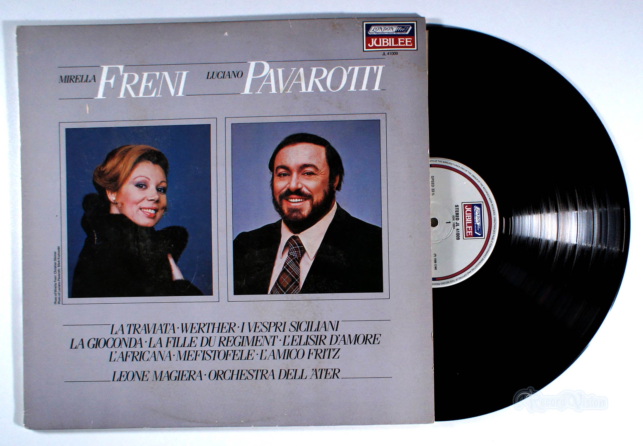 Luciano Pavarotti - Mirella Freni and Luciano Pavarotti (front cover) Vinyl