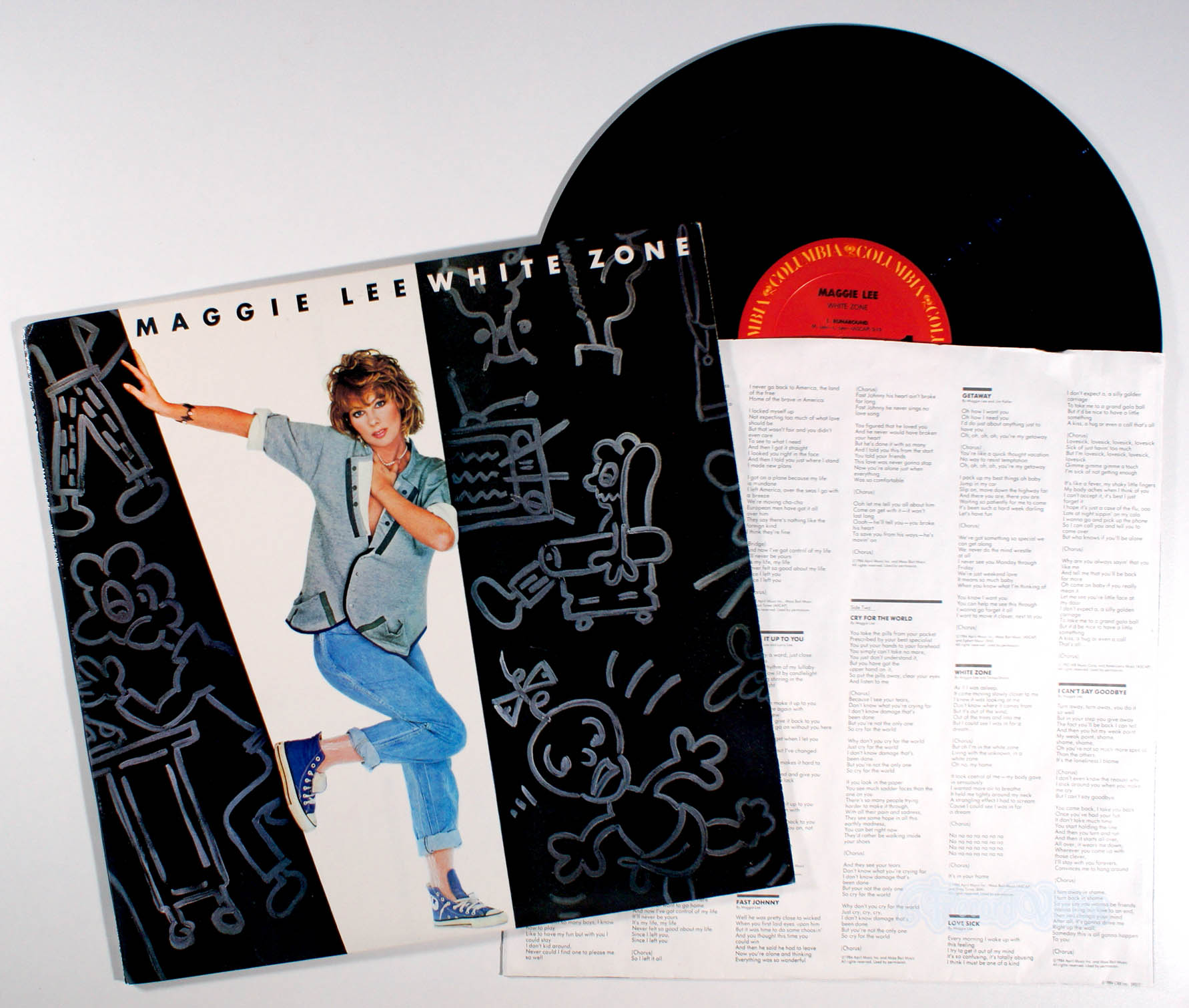 Maggie Lee - White Zone (front cover) Vinyl