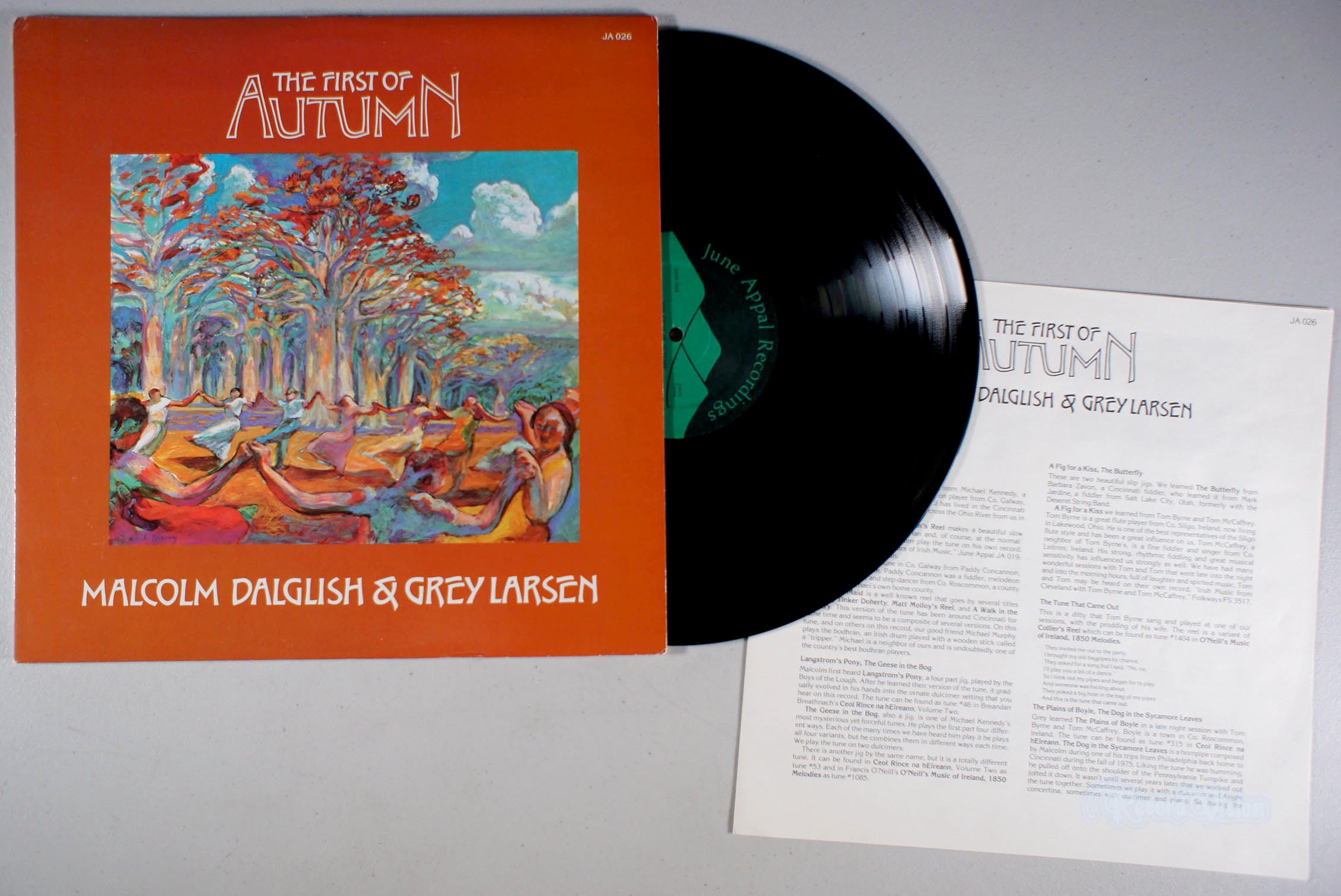 Malcolm Dalglish - The First of Autumn (front cover) Vinyl
