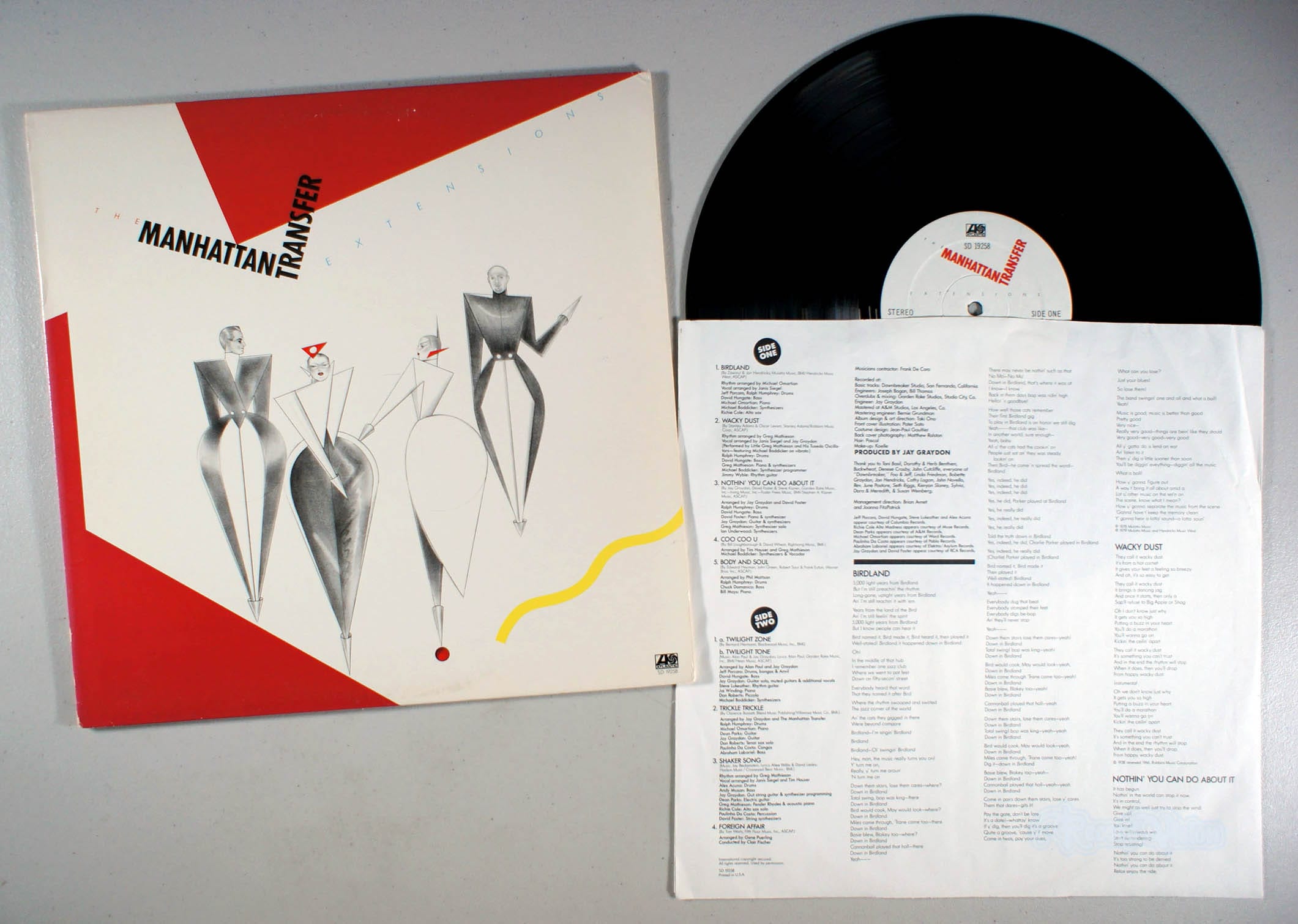 Manhattan Transfer - Extensions (front cover) Vinyl