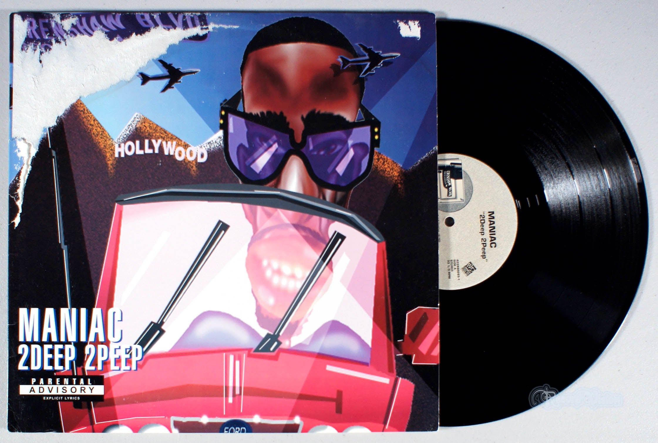 Maniac - 2Deep 2Peep (front cover) Vinyl