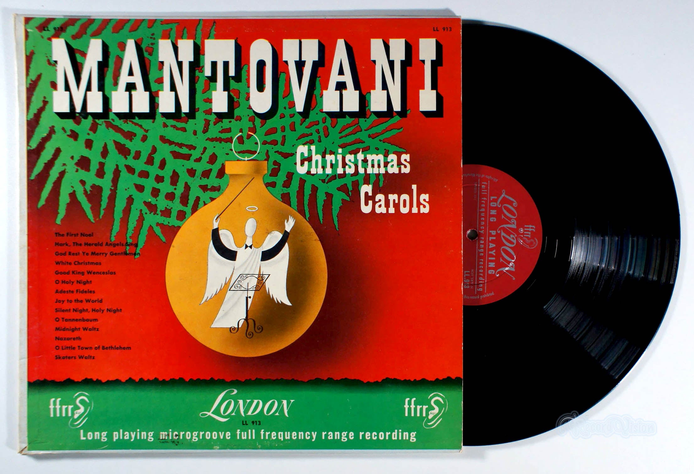 Mantovani - Christmas Carols (front cover) Vinyl