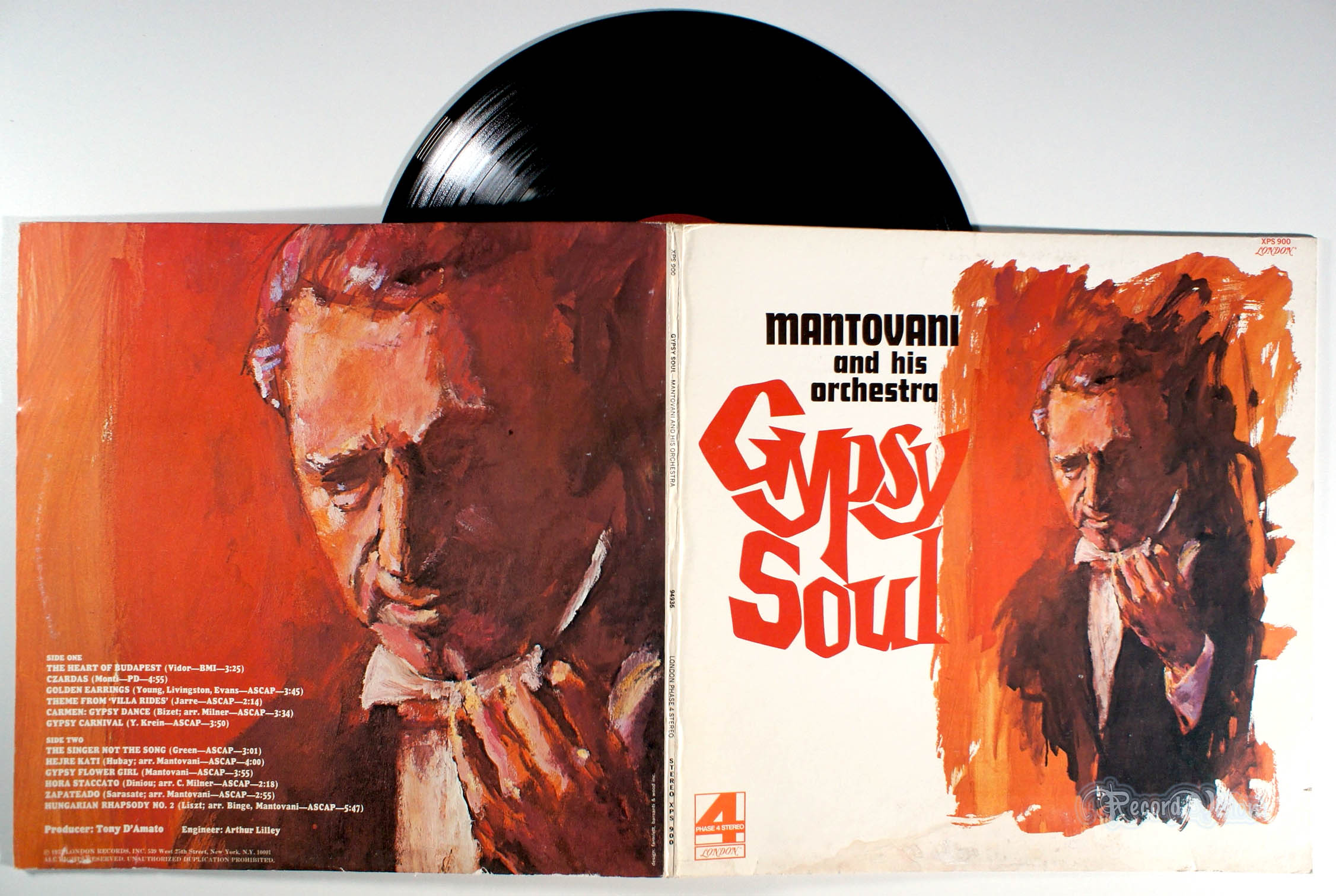 Mantovani - Gypsy Soul (front cover) Vinyl