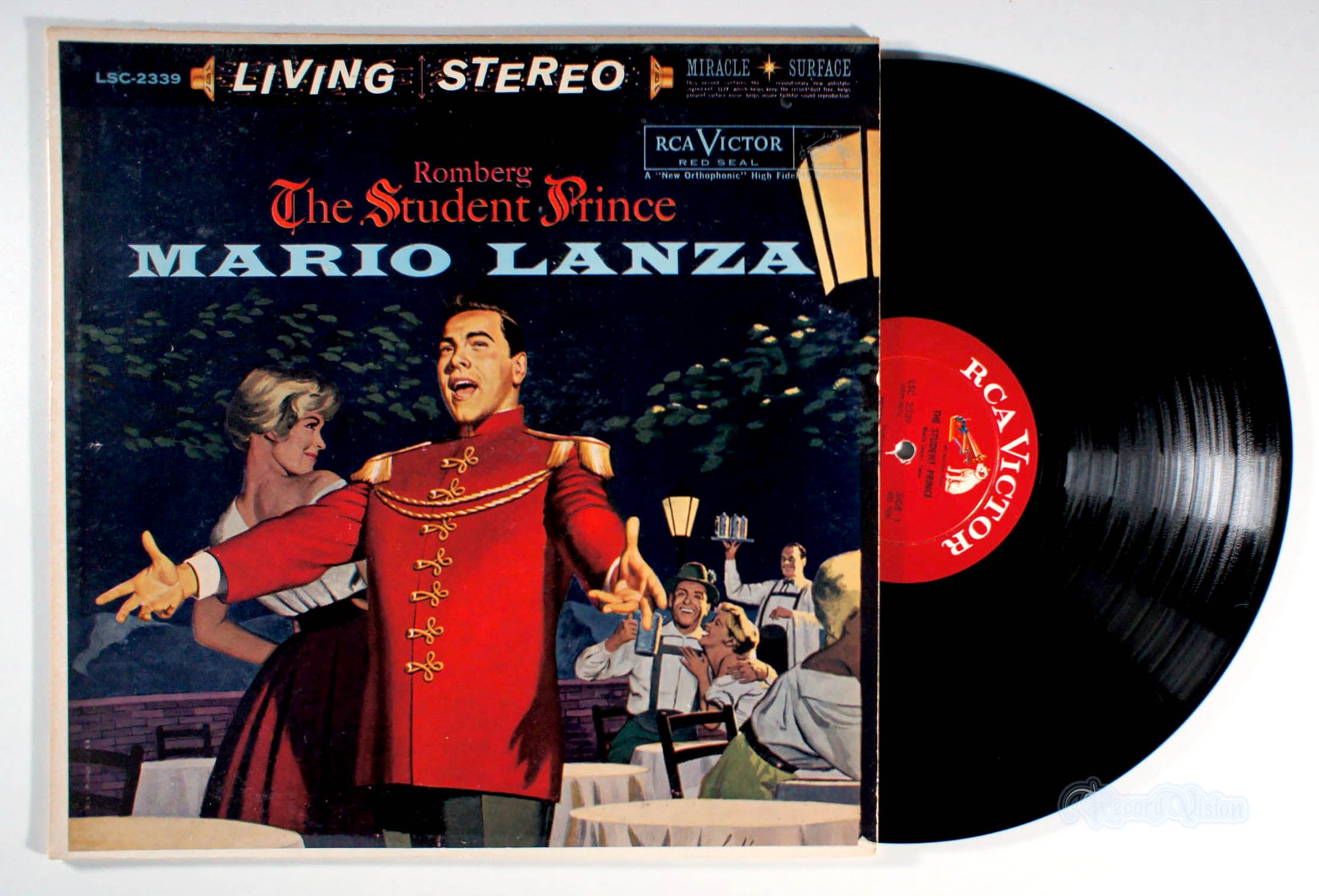 Mario Lanza - Romberg: The Student Prince (front cover) Vinyl