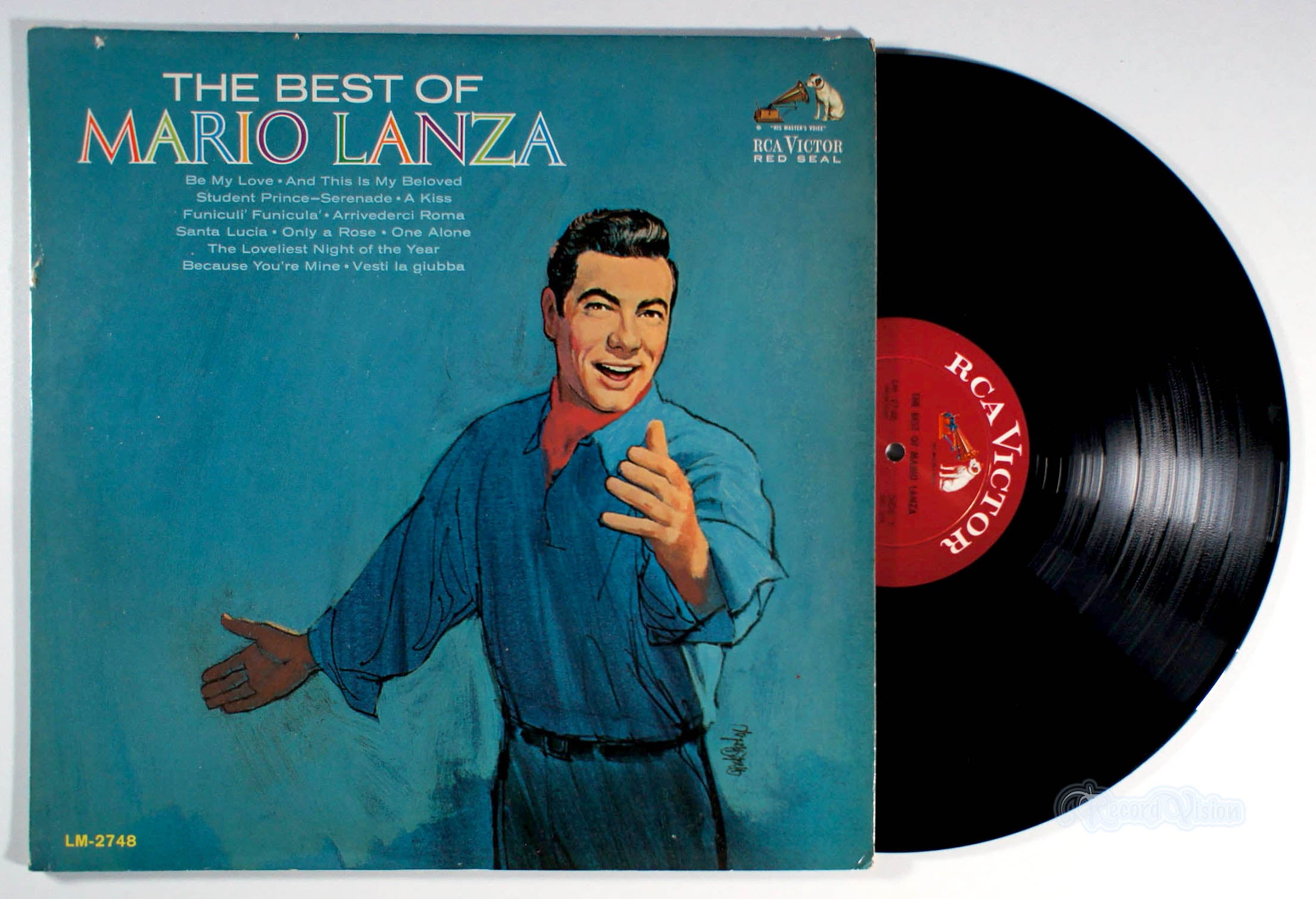 Mario Lanza - The Best of (front cover) Vinyl