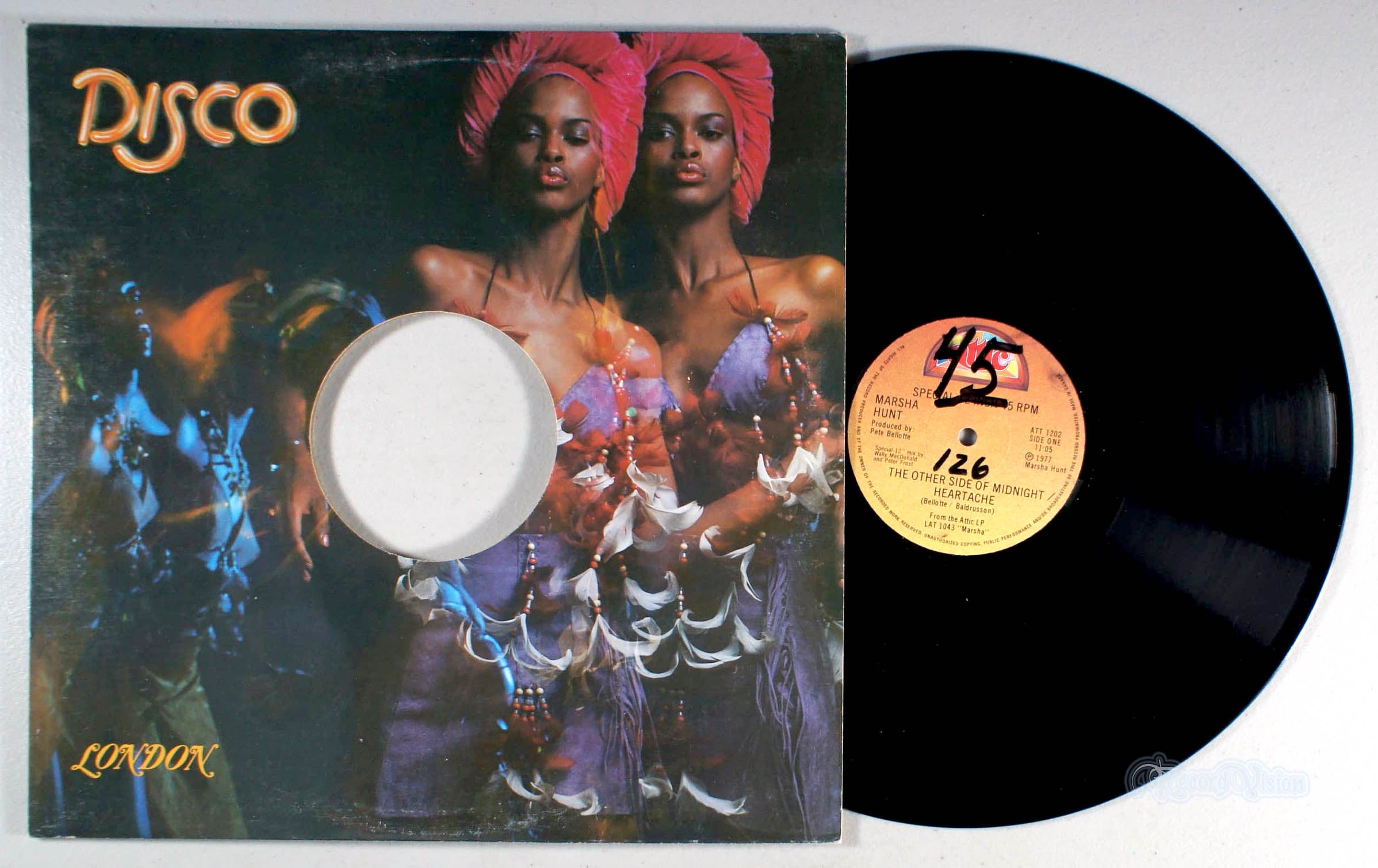 Marsha Hunt - The Other Side of Midnight / Heartache (front cover) Vinyl