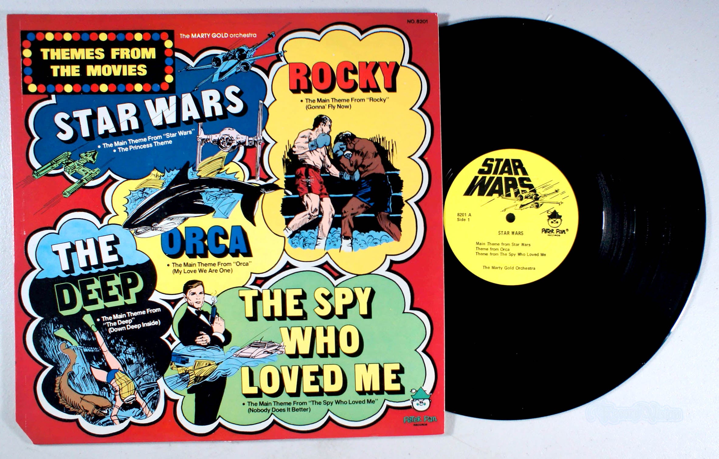Marty Gold - Themes from Movies (Star Wars, Rocky) (front cover) Vinyl