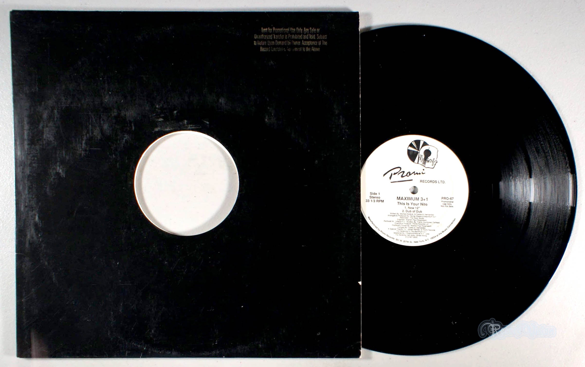 Maximum 3+1 - This is Your Nite (front cover) Vinyl