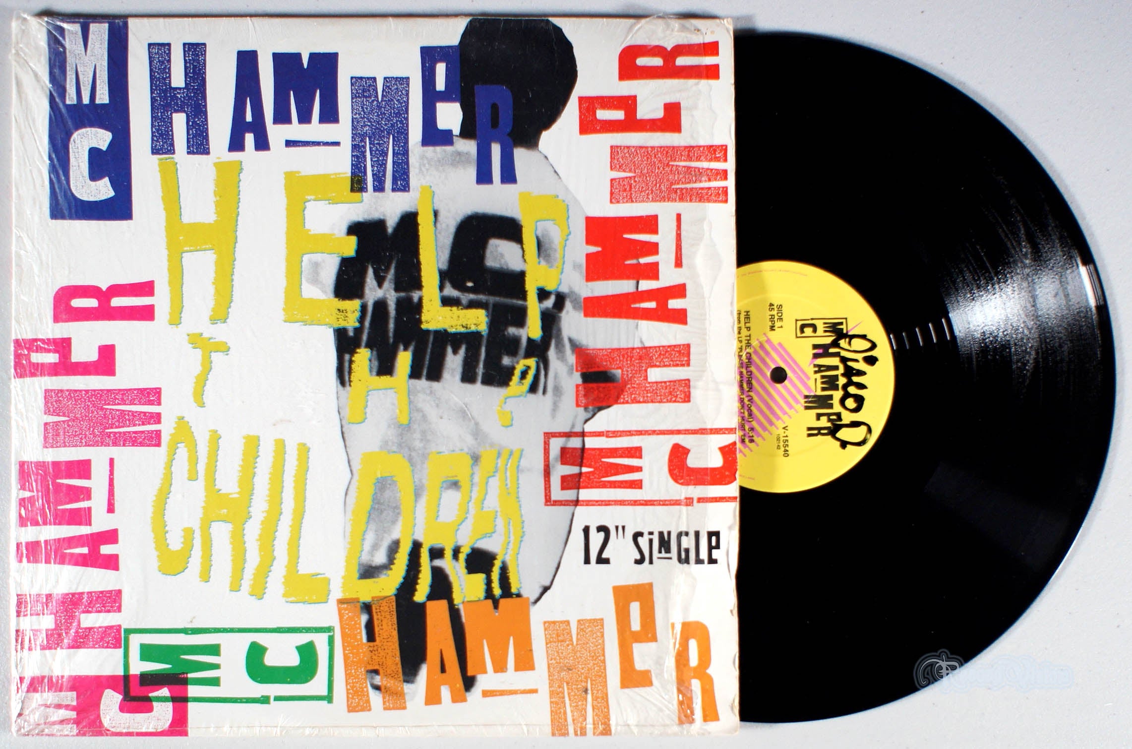 MC Hammer - Help the Children (front cover) Vinyl