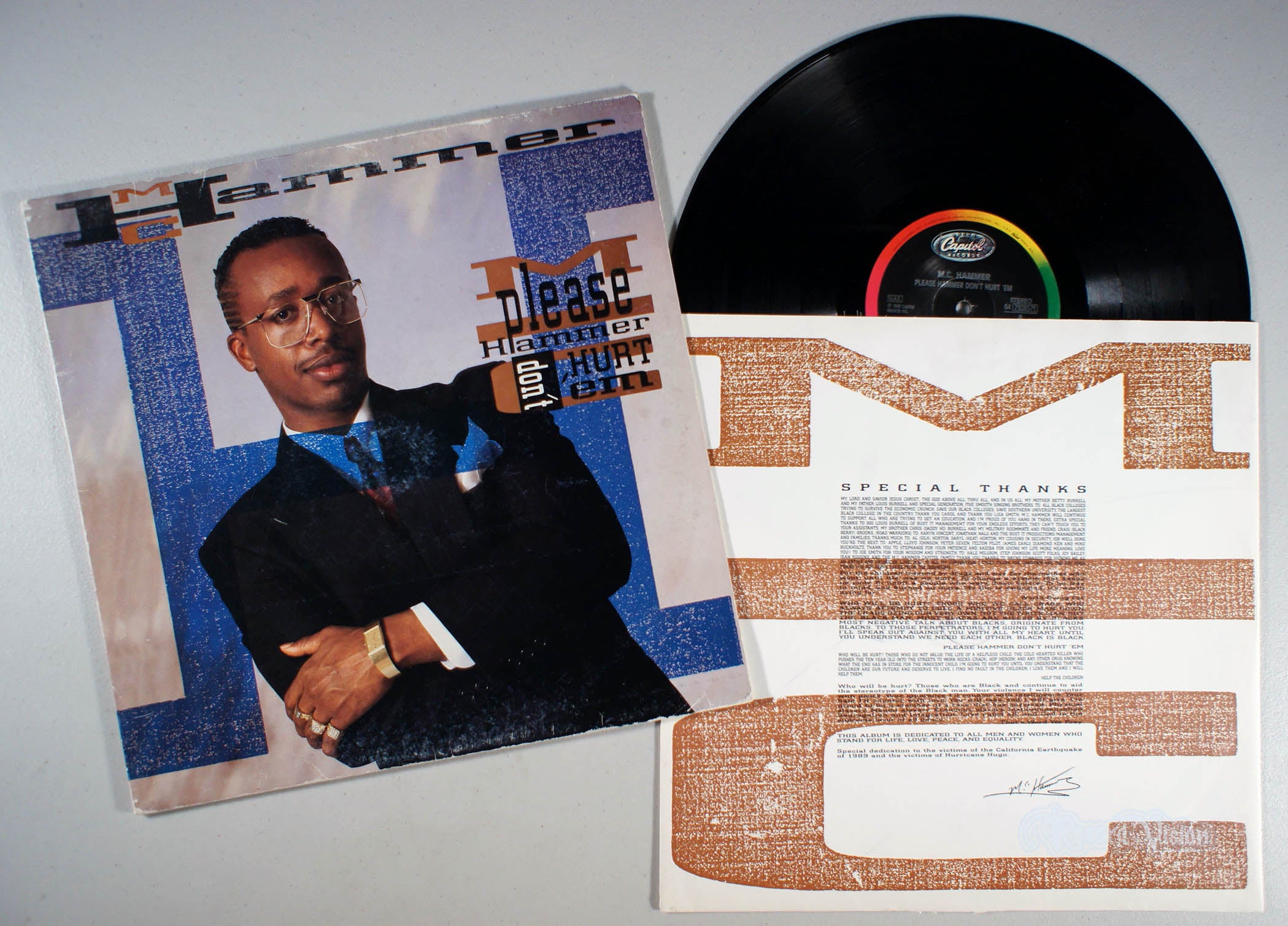 MC Hammer - Please Hammer Don't Hurt 'Em (front cover) Vinyl