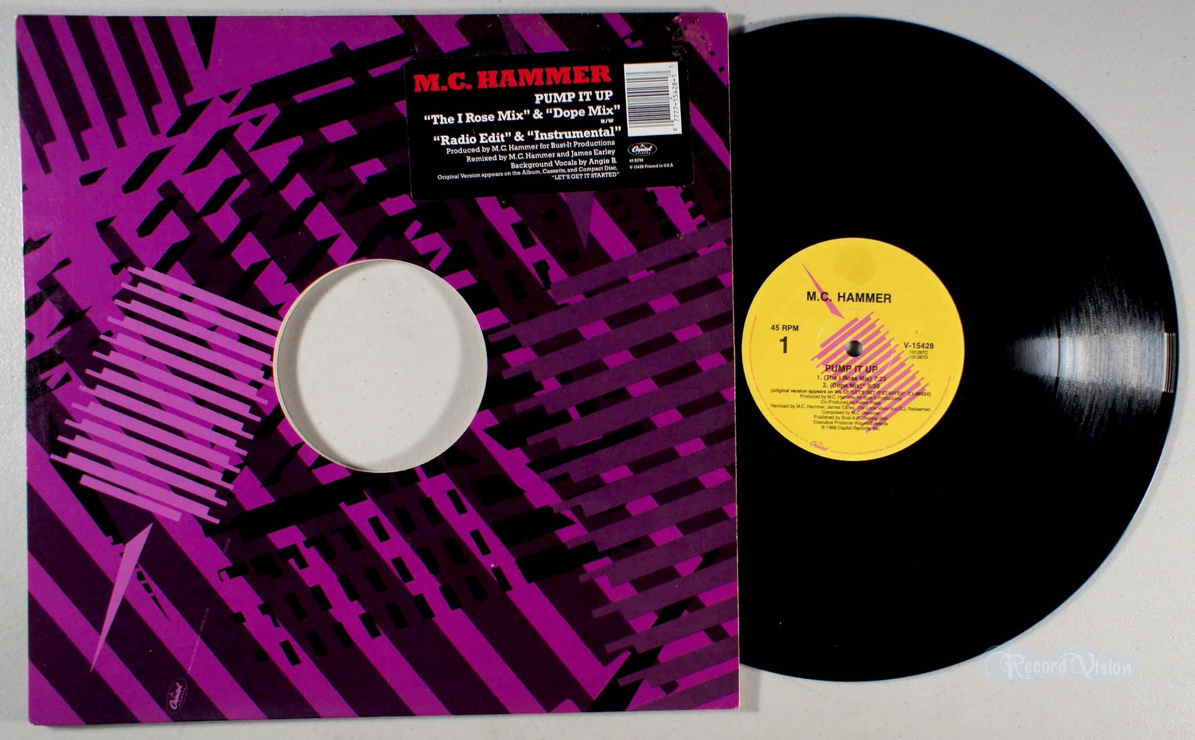 MC Hammer - Pump it Up (front cover) Vinyl
