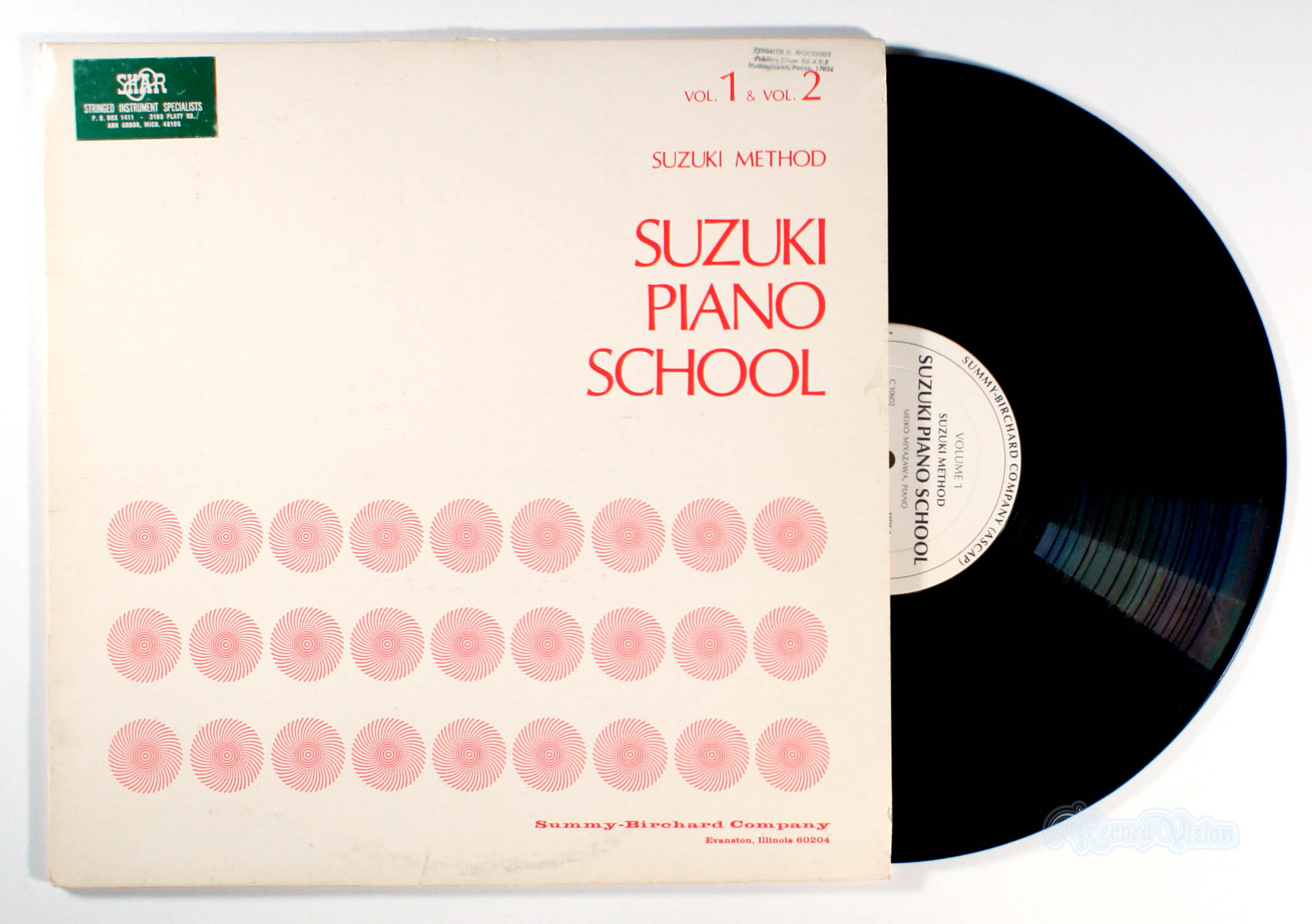 Meiko Miyazawa - Suzuki Piano School: Suzuki Method, Vol. 1 & Vol. 2 (front cover) Vinyl