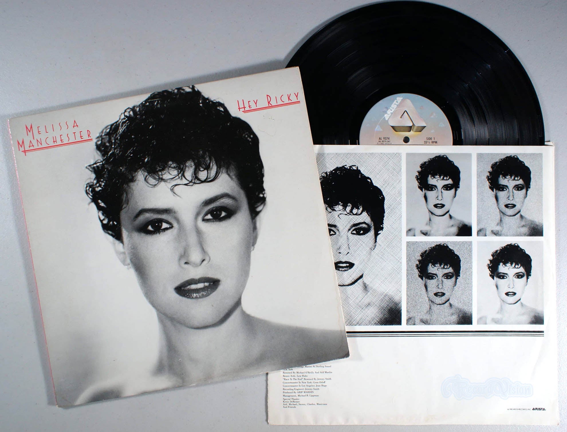 Melissa Manchester - Hey Ricky (front cover) Vinyl