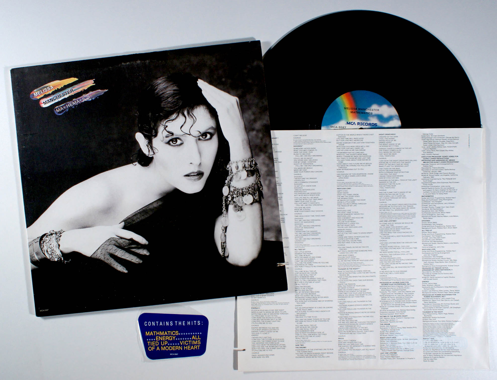 Melissa Manchester - Mathematics (front cover) Vinyl