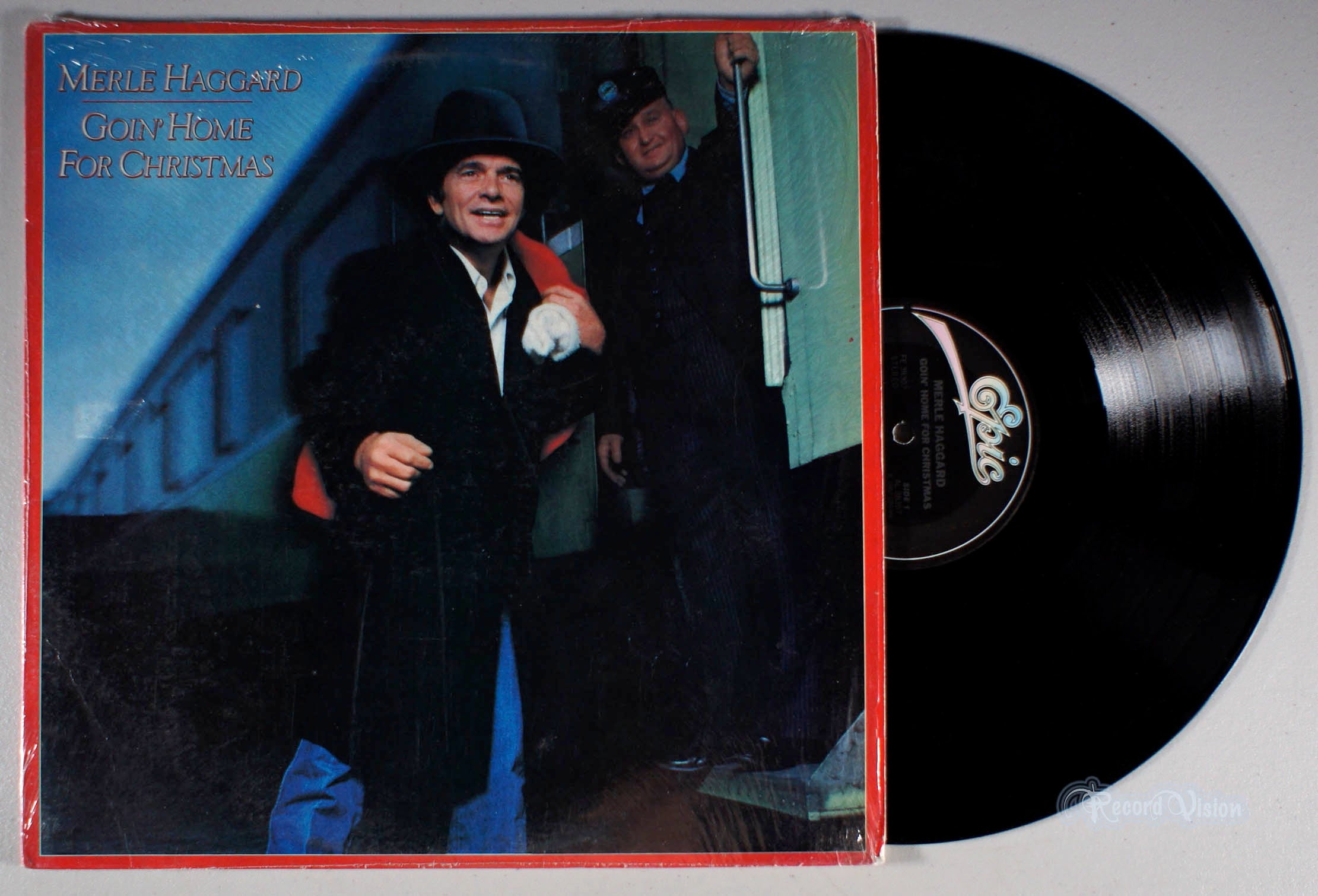 Merle Haggard - Goin' Home for Christmas (front cover) Vinyl
