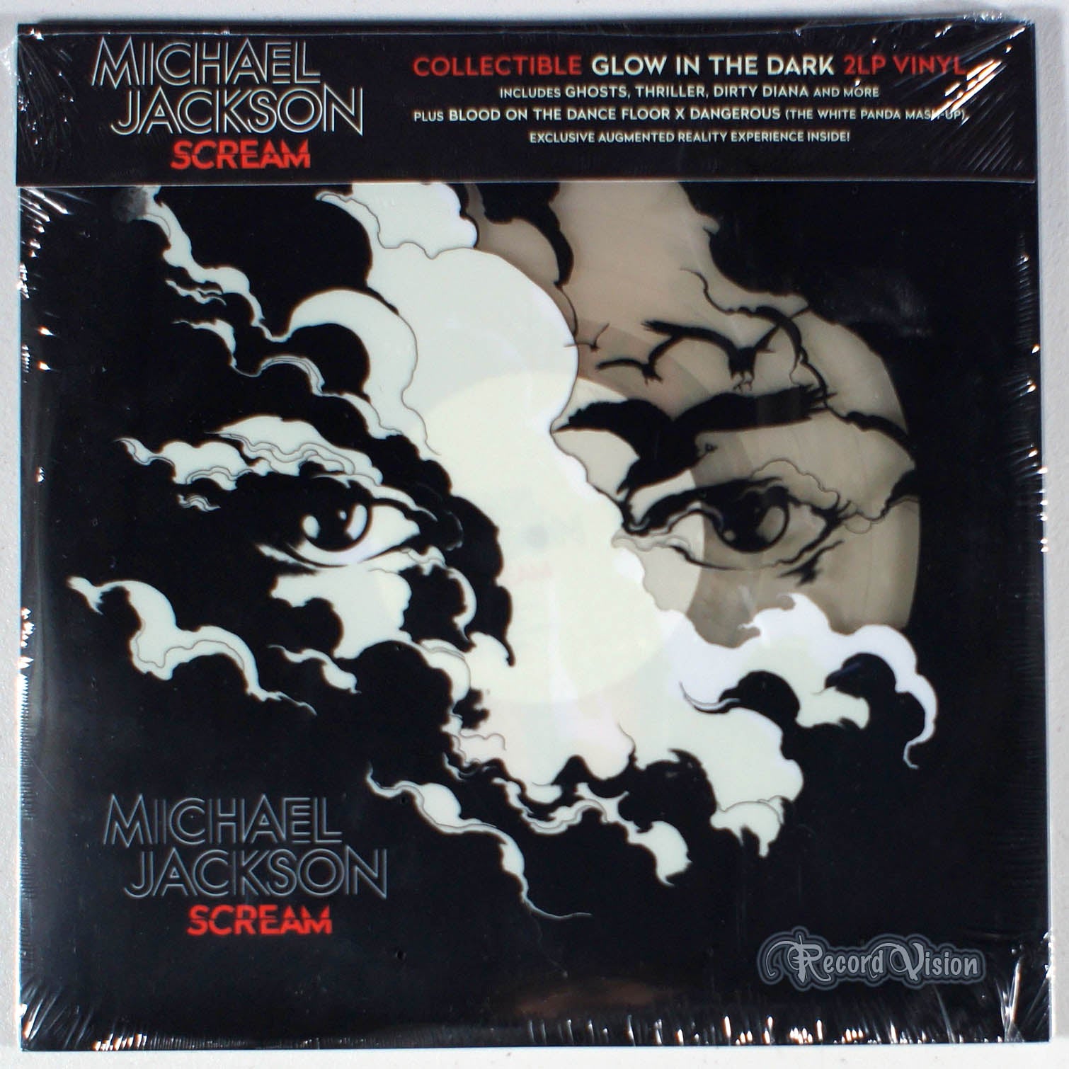 Michael Jackson - Scream (Glow in the Dark) (front cover) Vinyl