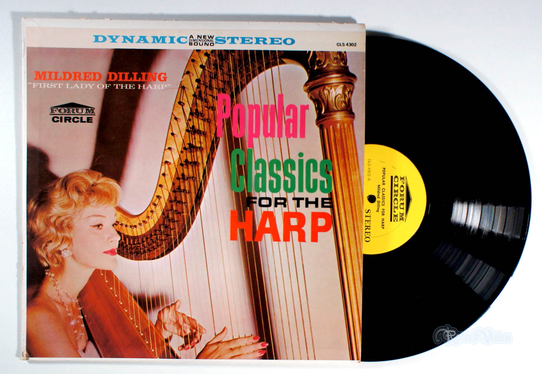 Mildred Dilling - Popular Classics For the Harp (front cover) Vinyl