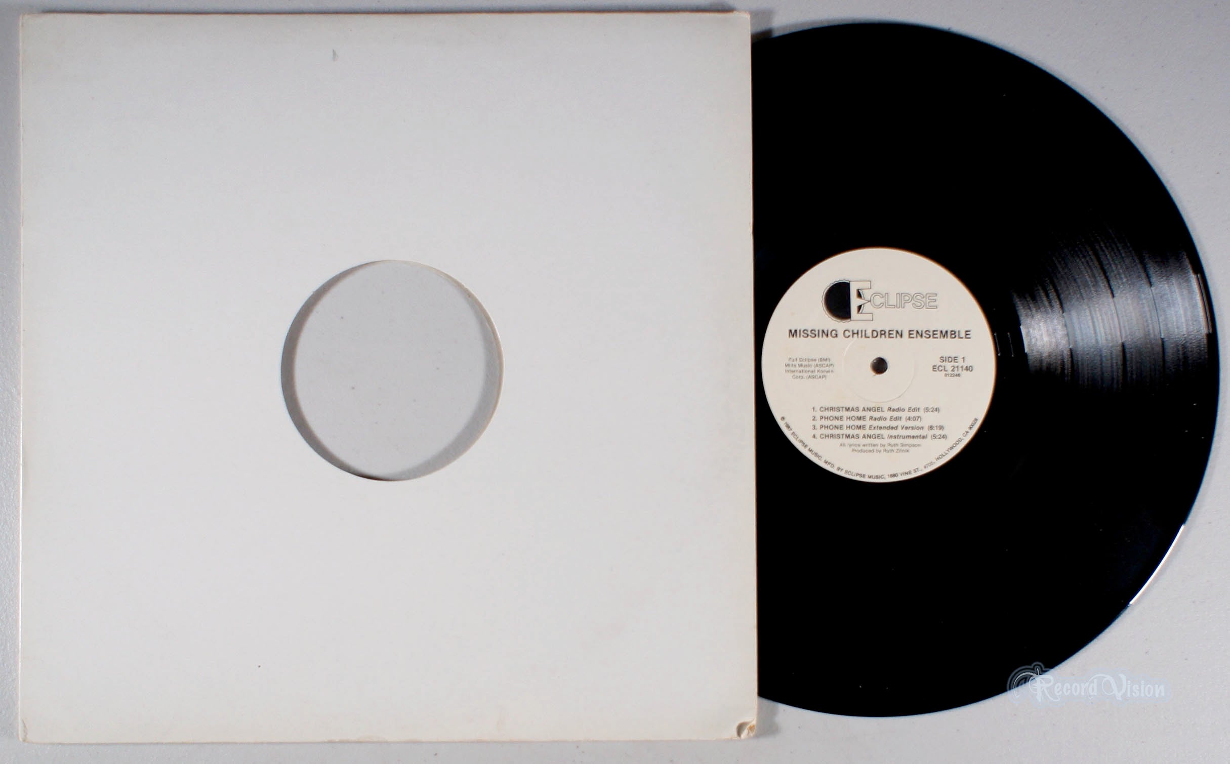 Missing Children Ensemble - Christmas Angel (front cover) Vinyl