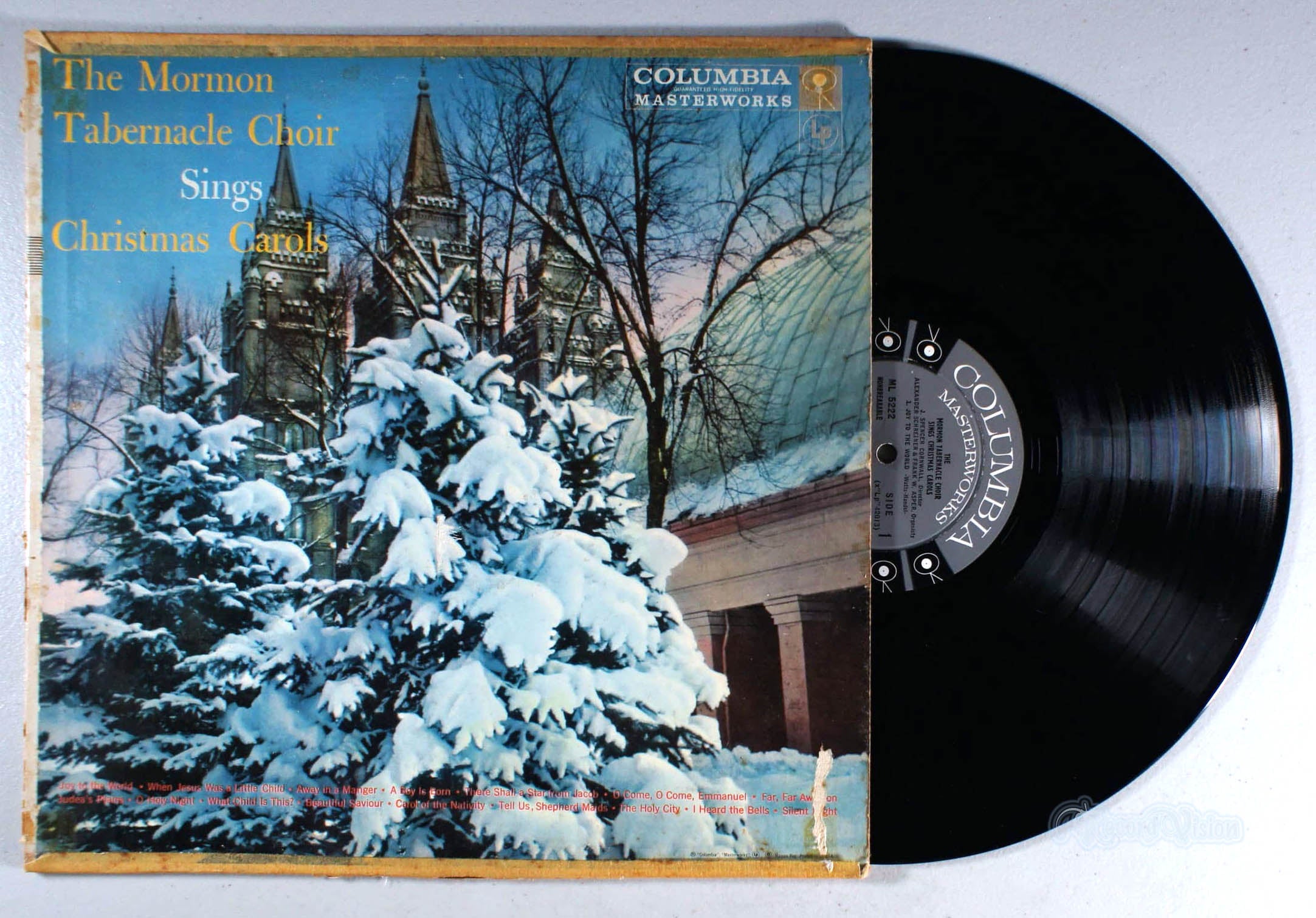 Mormon Tabernacle Choir - Christmas Carols (front cover) Vinyl
