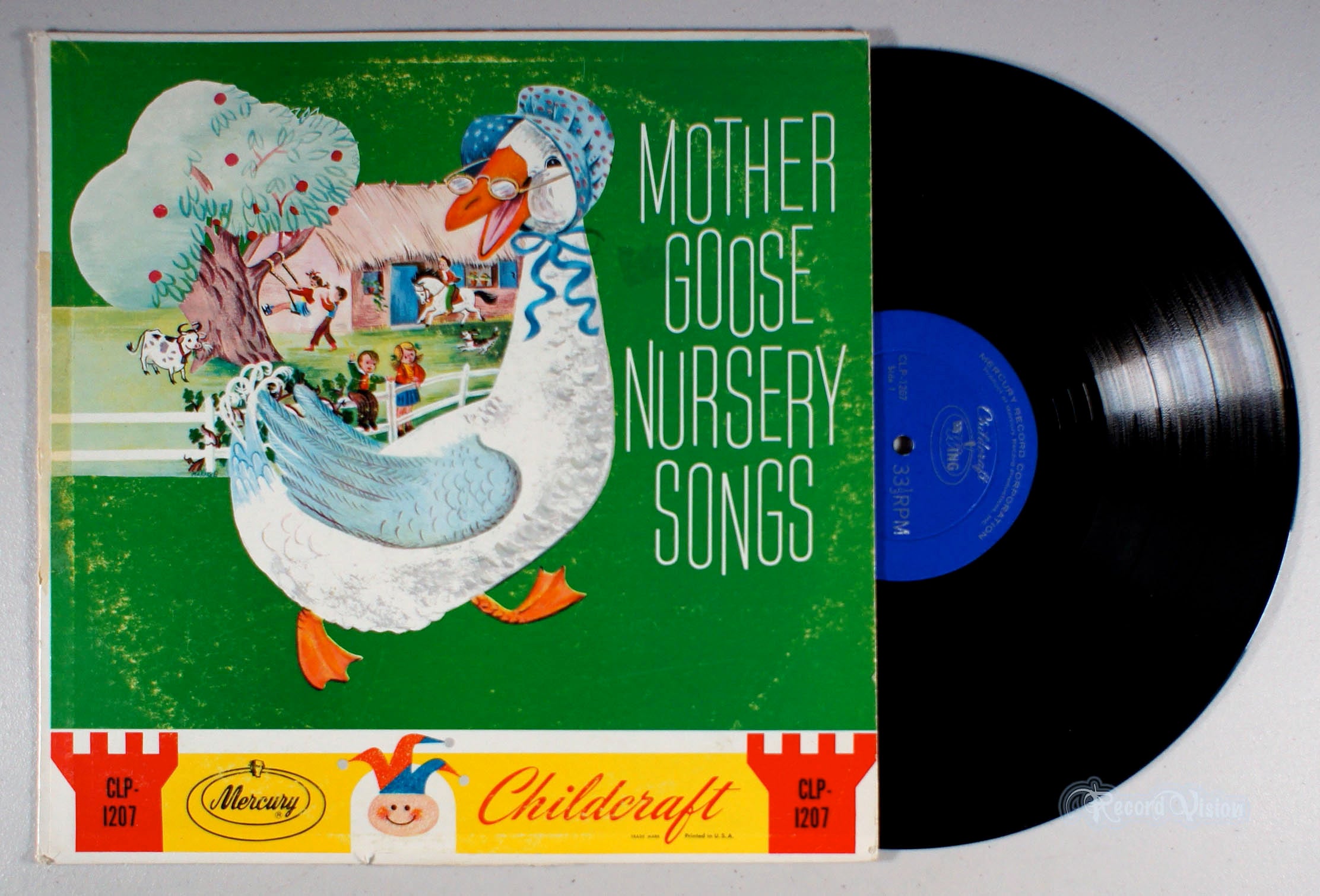 Mother Goose Nursery Songs (front cover) Vinyl