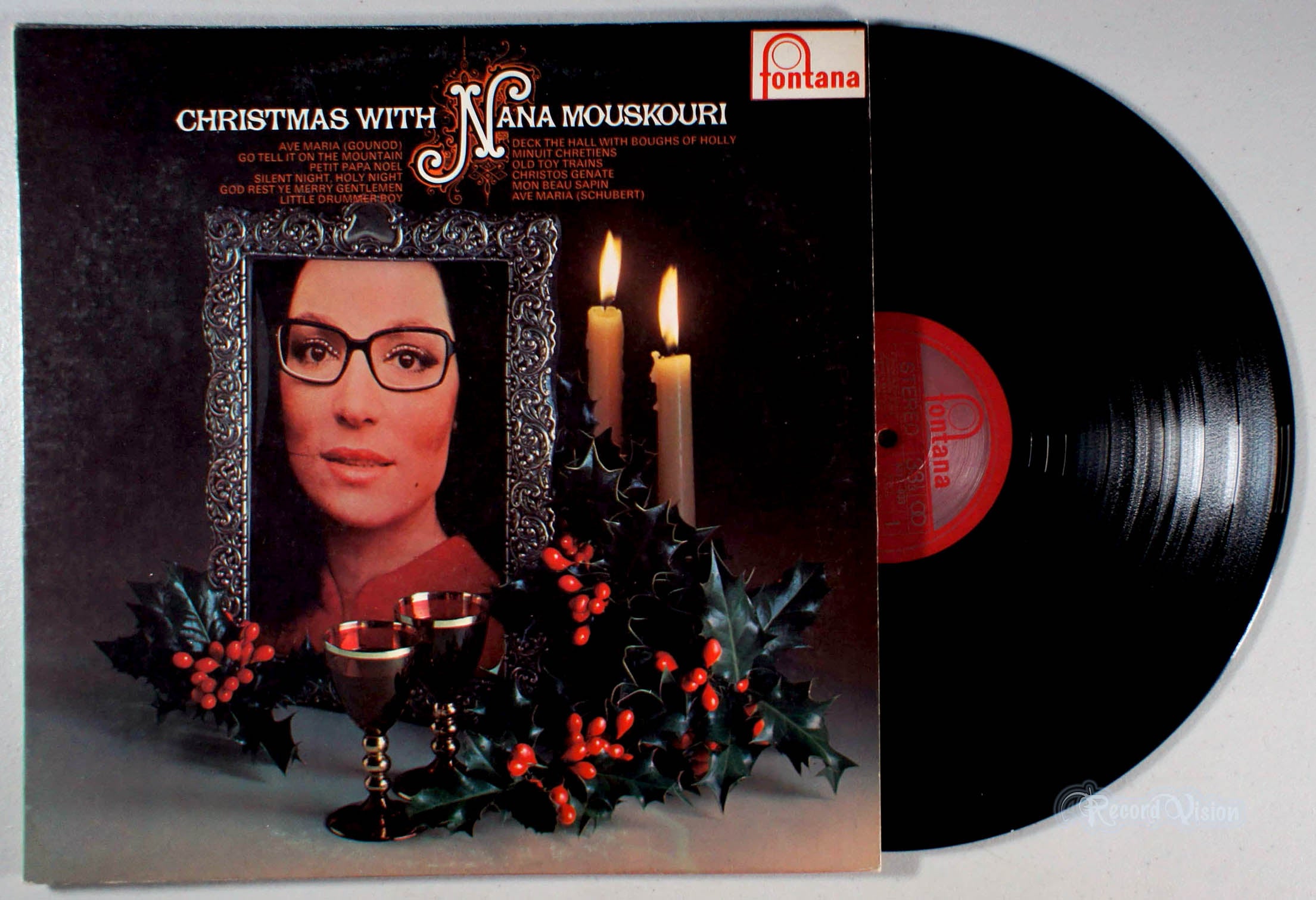 Nana Mouskouri - Christmas With (front cover) Vinyl