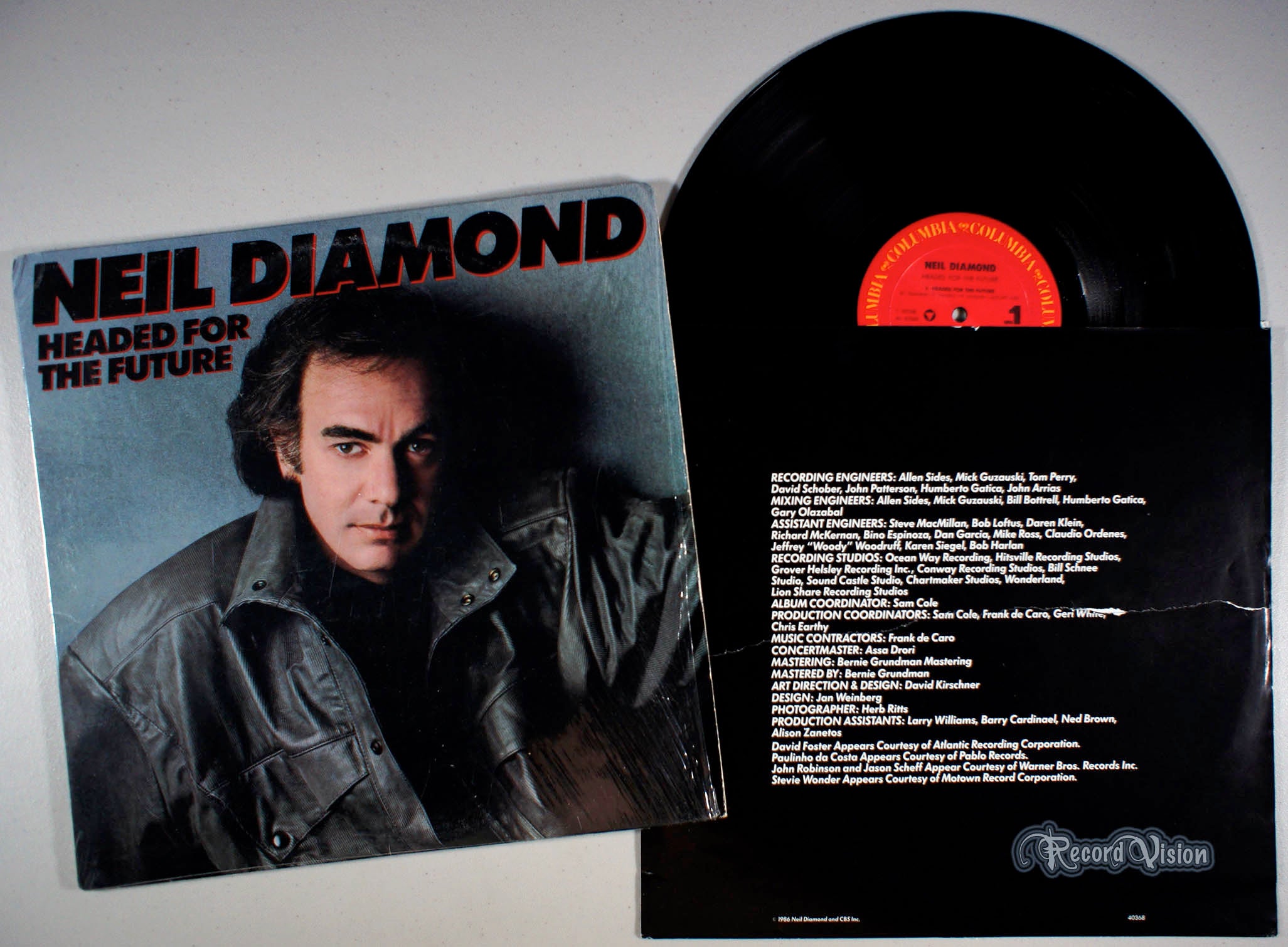 Neil Diamond - Headed for the Future (front cover) Vinyl