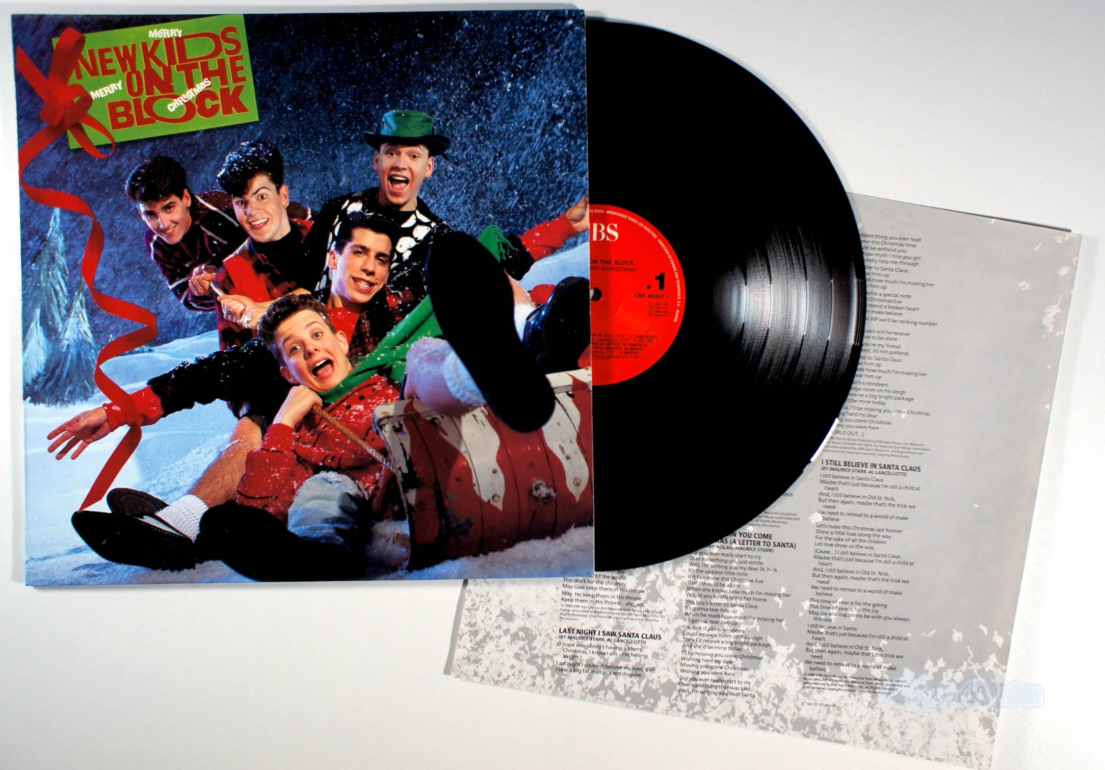 New Kids on the Block - Merry Merry Christmas (front cover) Vinyl