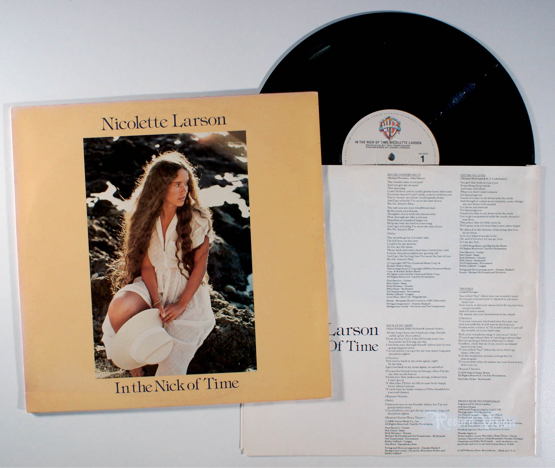 Nicolette Larson - In the Nick of Time (front cover) Vinyl