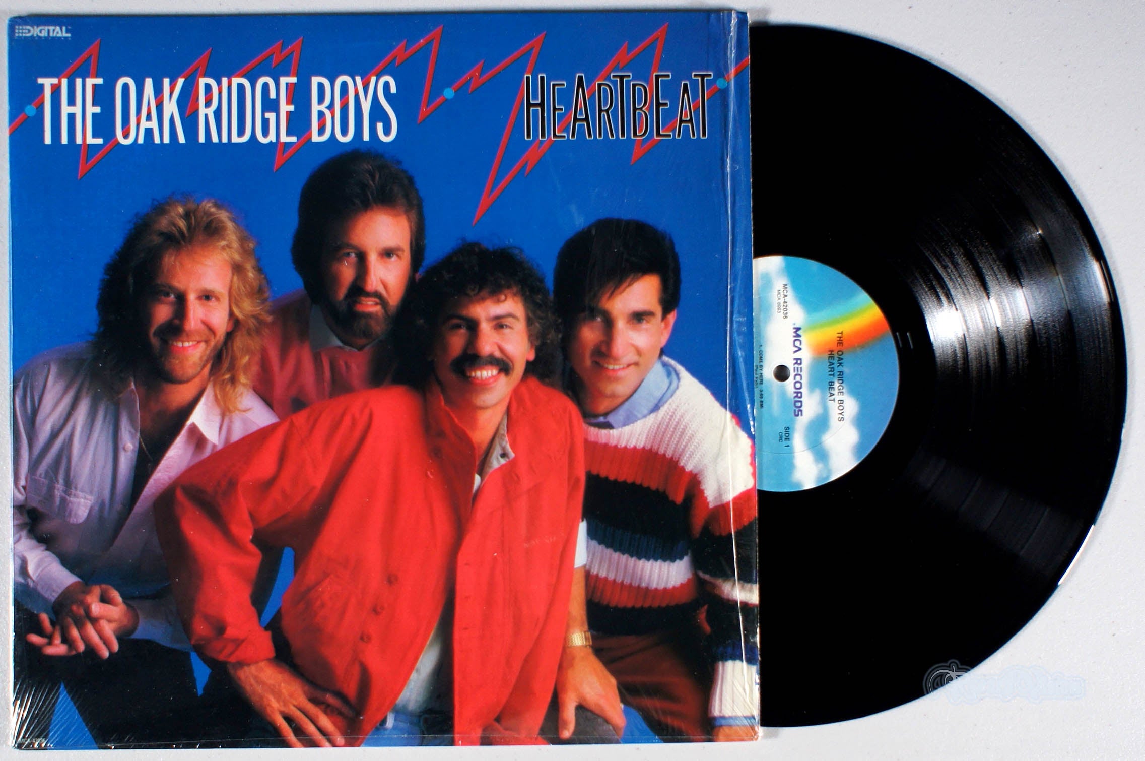 Oak Ridge Boys - Heartbeat (front cover) Vinyl