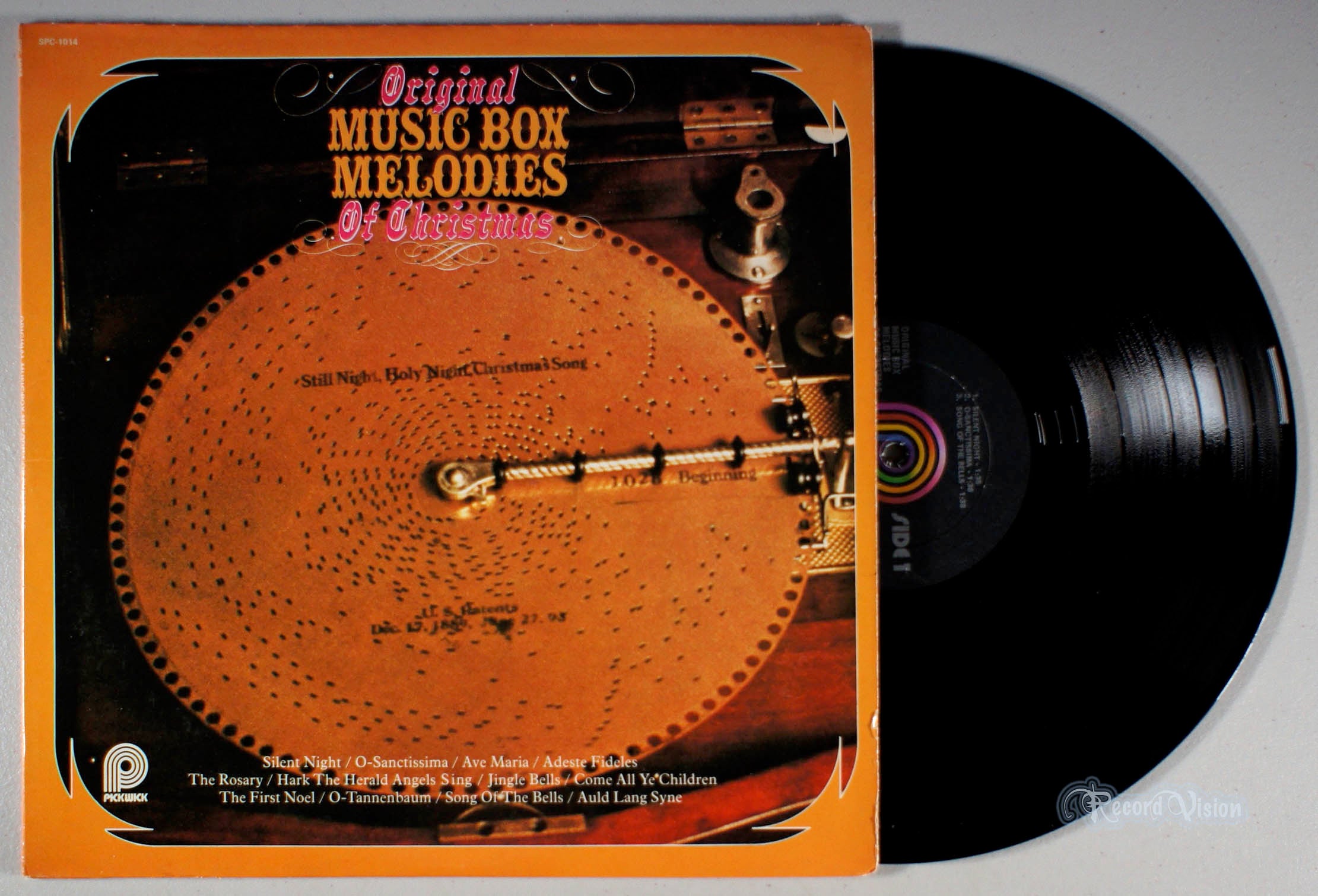 Original Music Box Melodies of Christmas (front cover) Vinyl