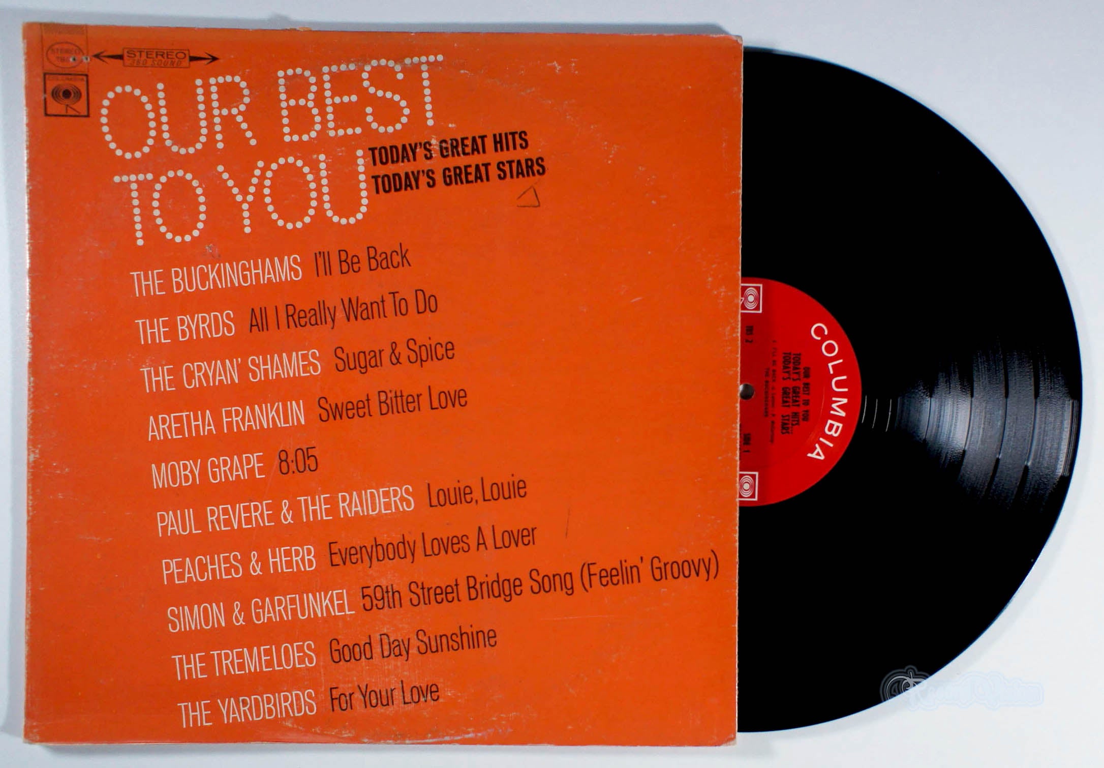 Our Best to You: Today's Greatest Hits (front cover) Vinyl