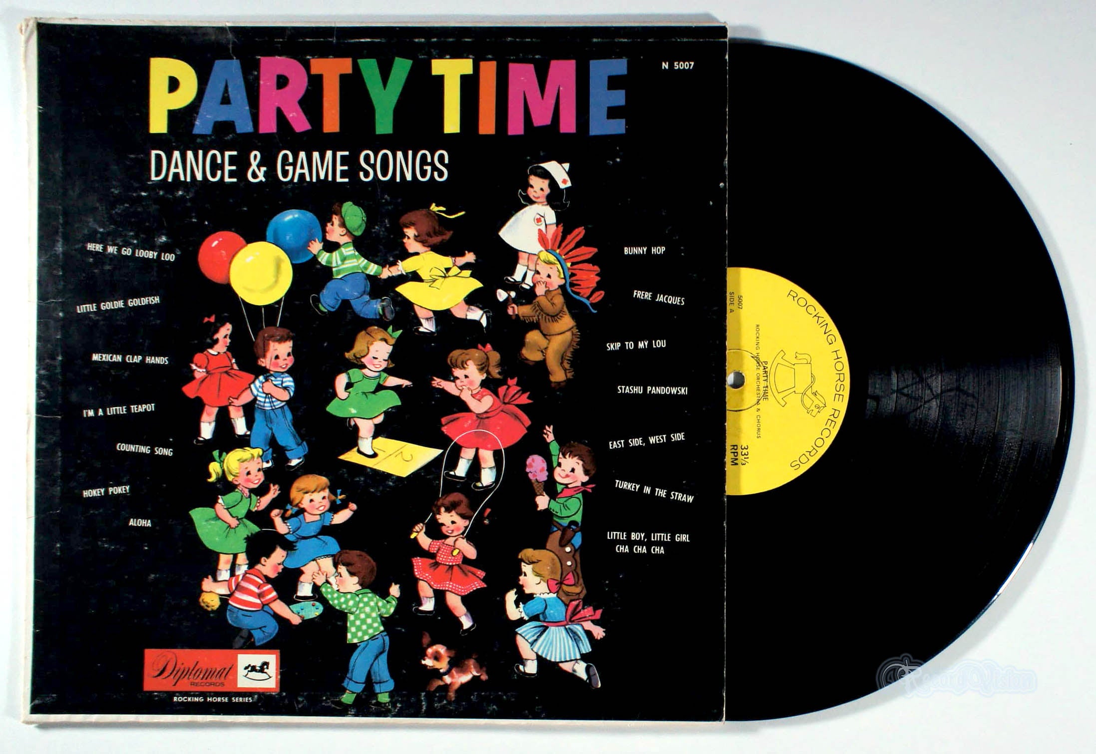Party Time: Dance and Game Songs (front cover) Vinyl