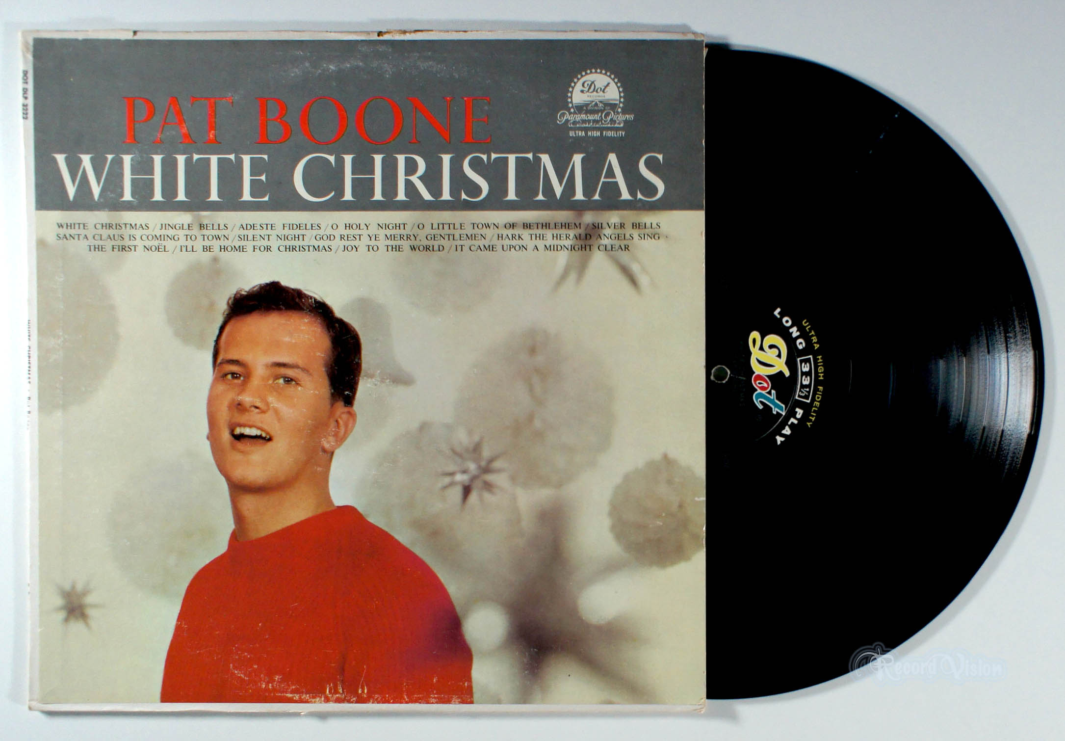 Pat Boone - White Christmas (front cover) Vinyl