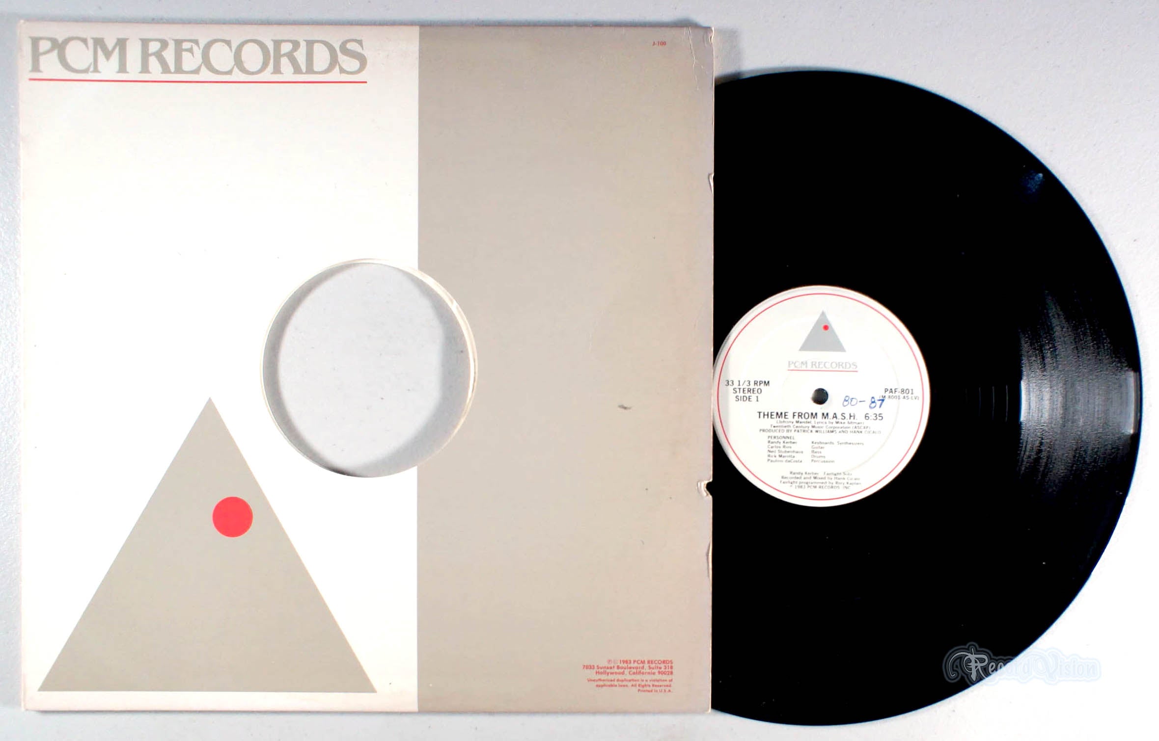 Patrick Williams - Theme from M.A.S.H. (front cover) Vinyl