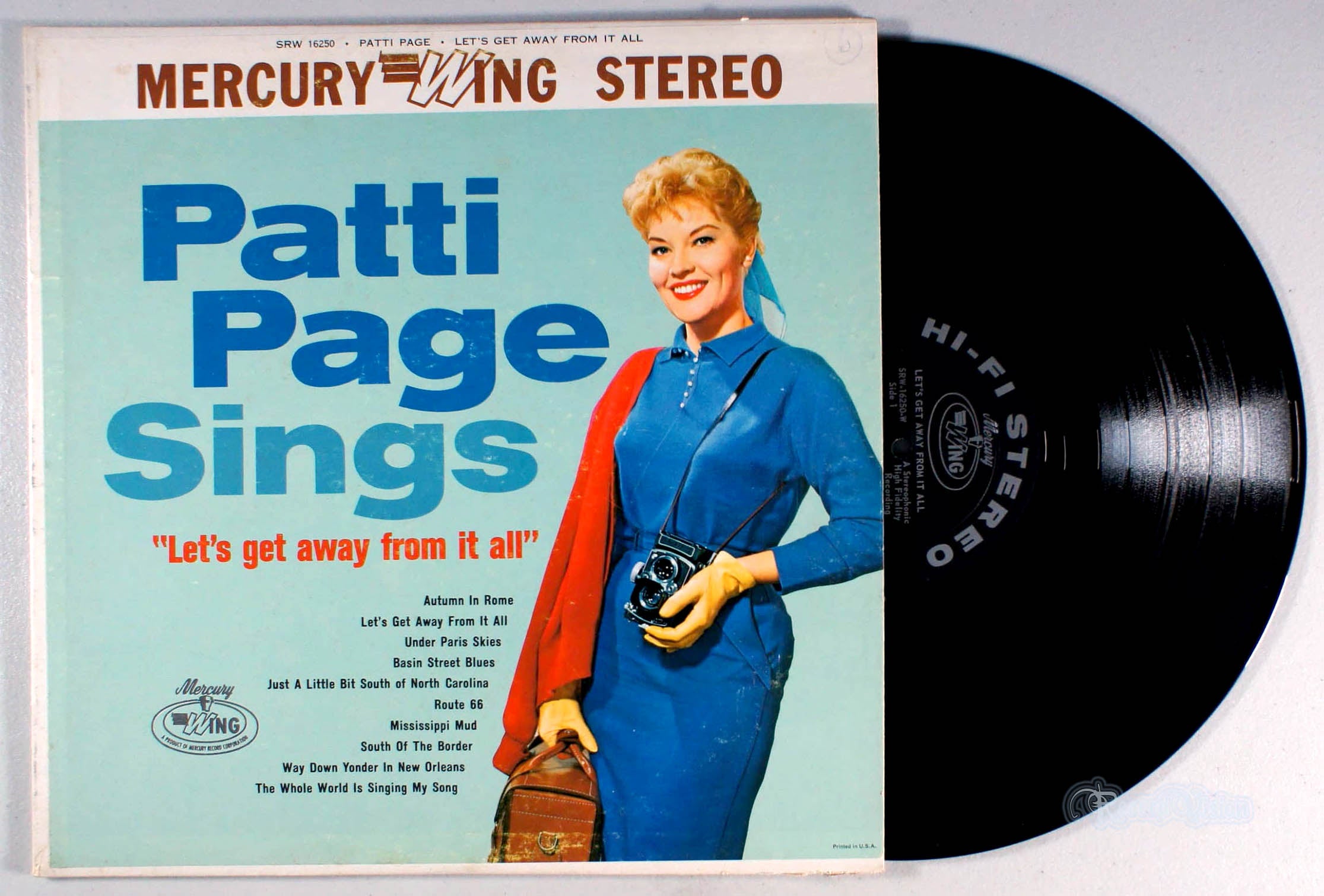 Patti Page - Let's Get Away From It All (front cover) Vinyl