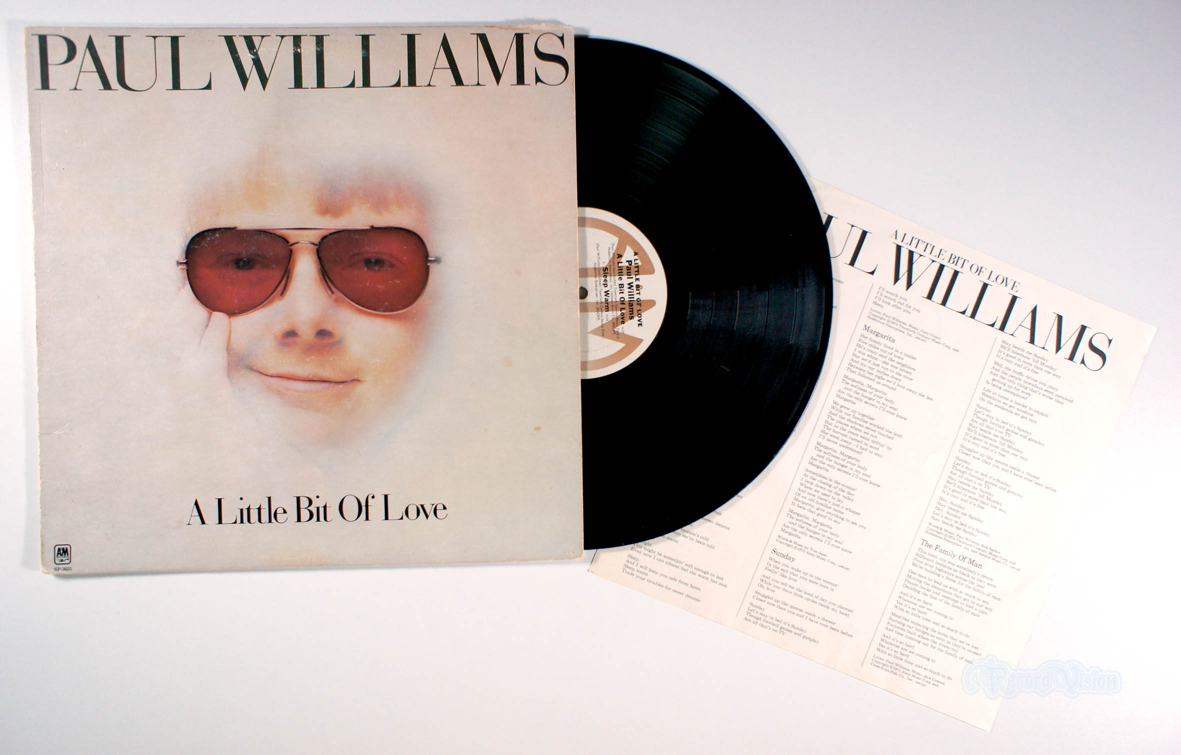 Paul Williams - A Little Bit of Love (front cover) Vinyl