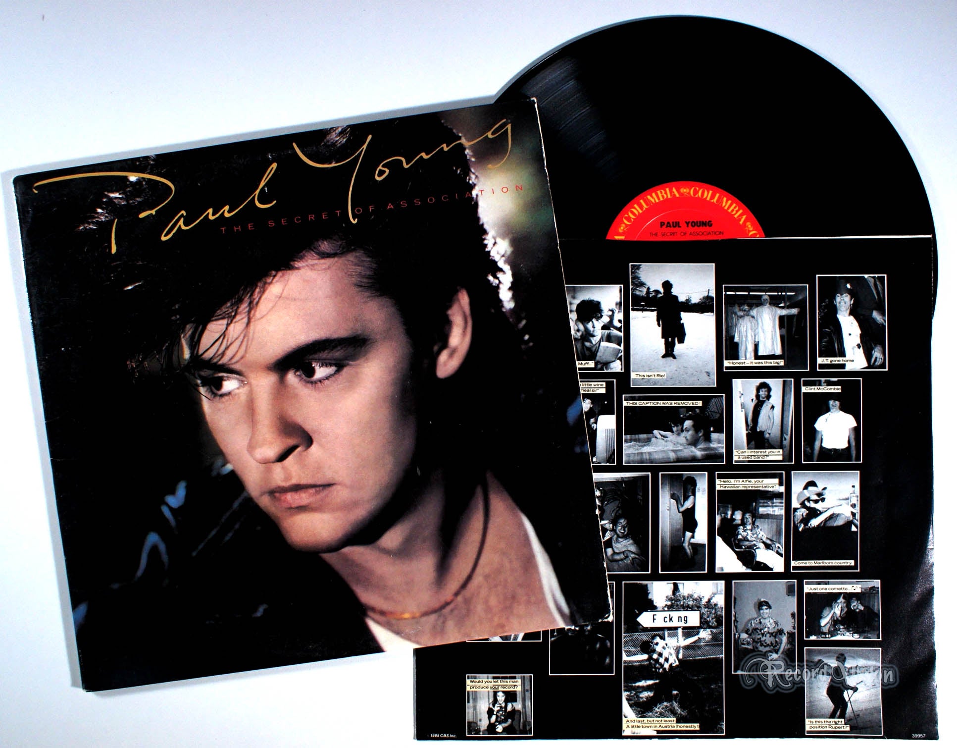 Paul Young - The Secret of Association (front cover) Vinyl