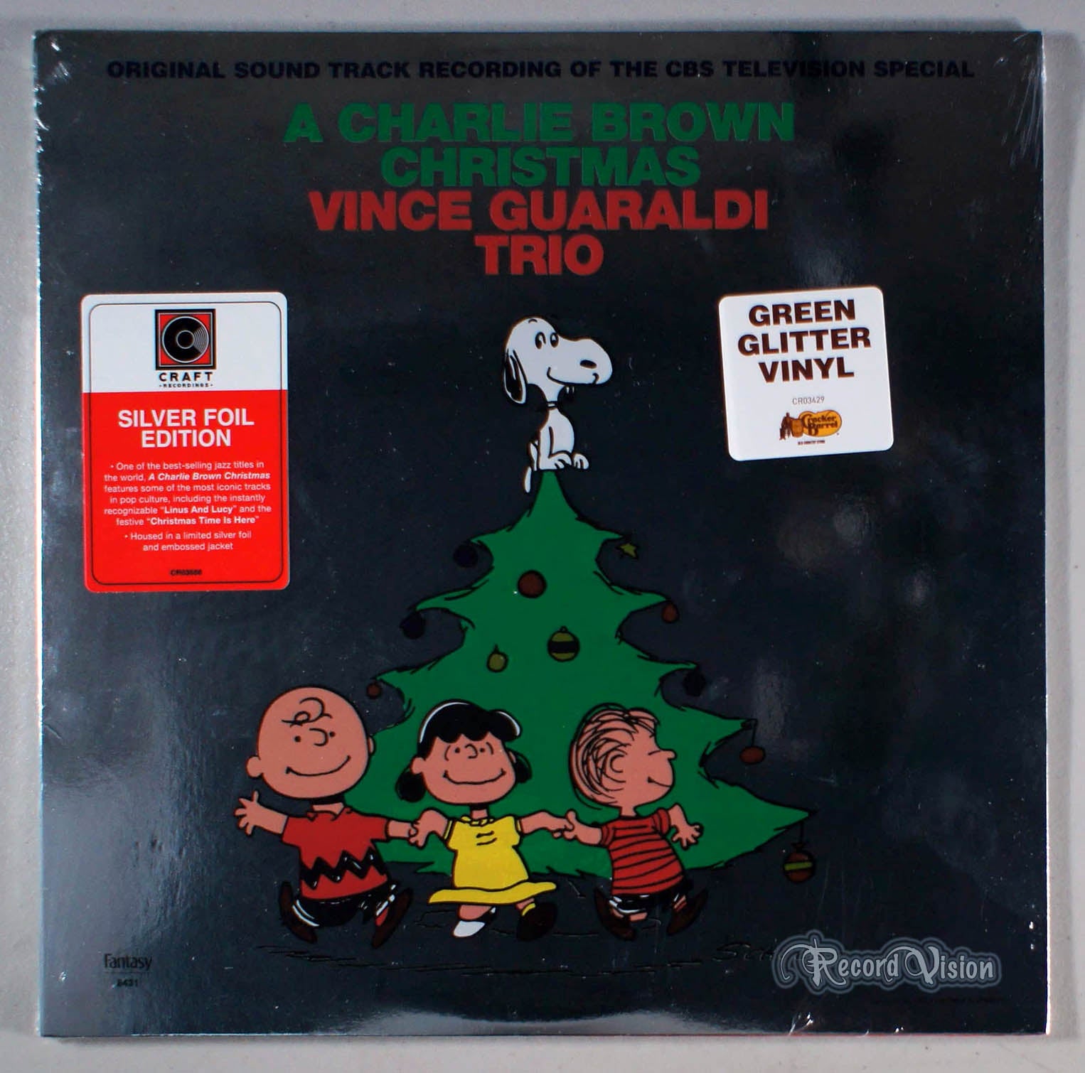 Peanuts - A Charlie Brown Christmas (Silver Foil) (front cover) Vinyl